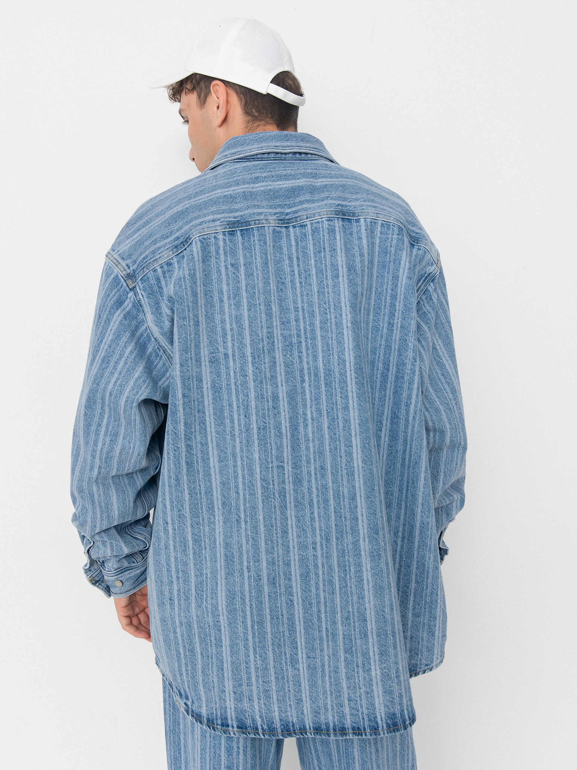 Carhartt WIP Rylan Jacket (rylan stripe/blue/stone bleached)