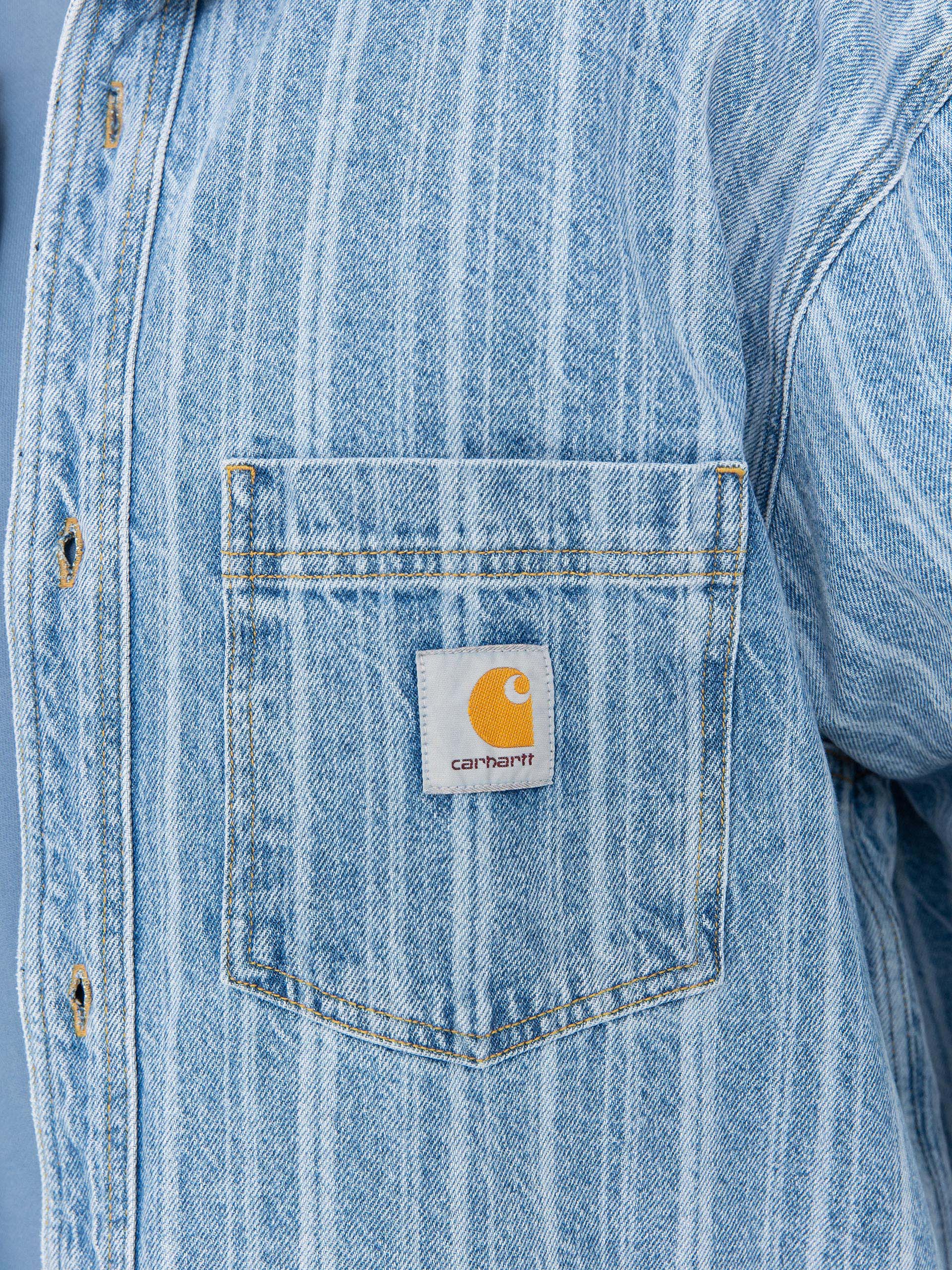 Carhartt WIP Rylan Jacke (rylan stripe/blue/stone bleached)