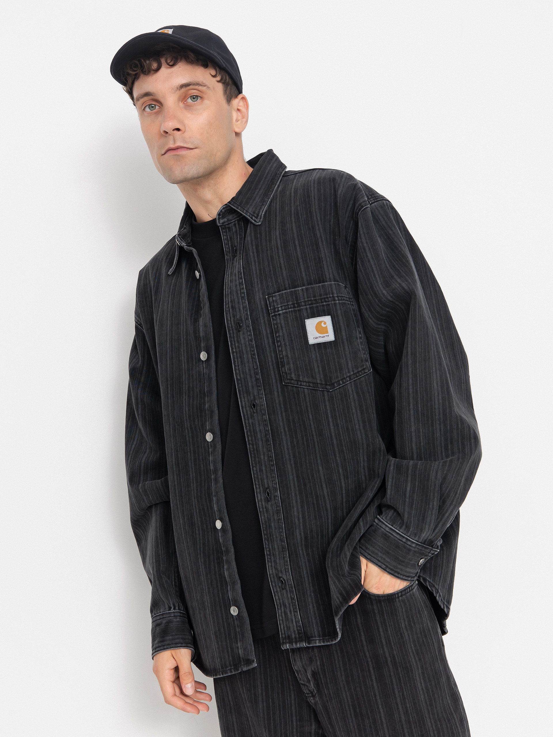 Carhartt WIP カーハート OG CHORE COAT ブラック S Carhartt W.I.P. OG Chore Coat Denim Black Rigid