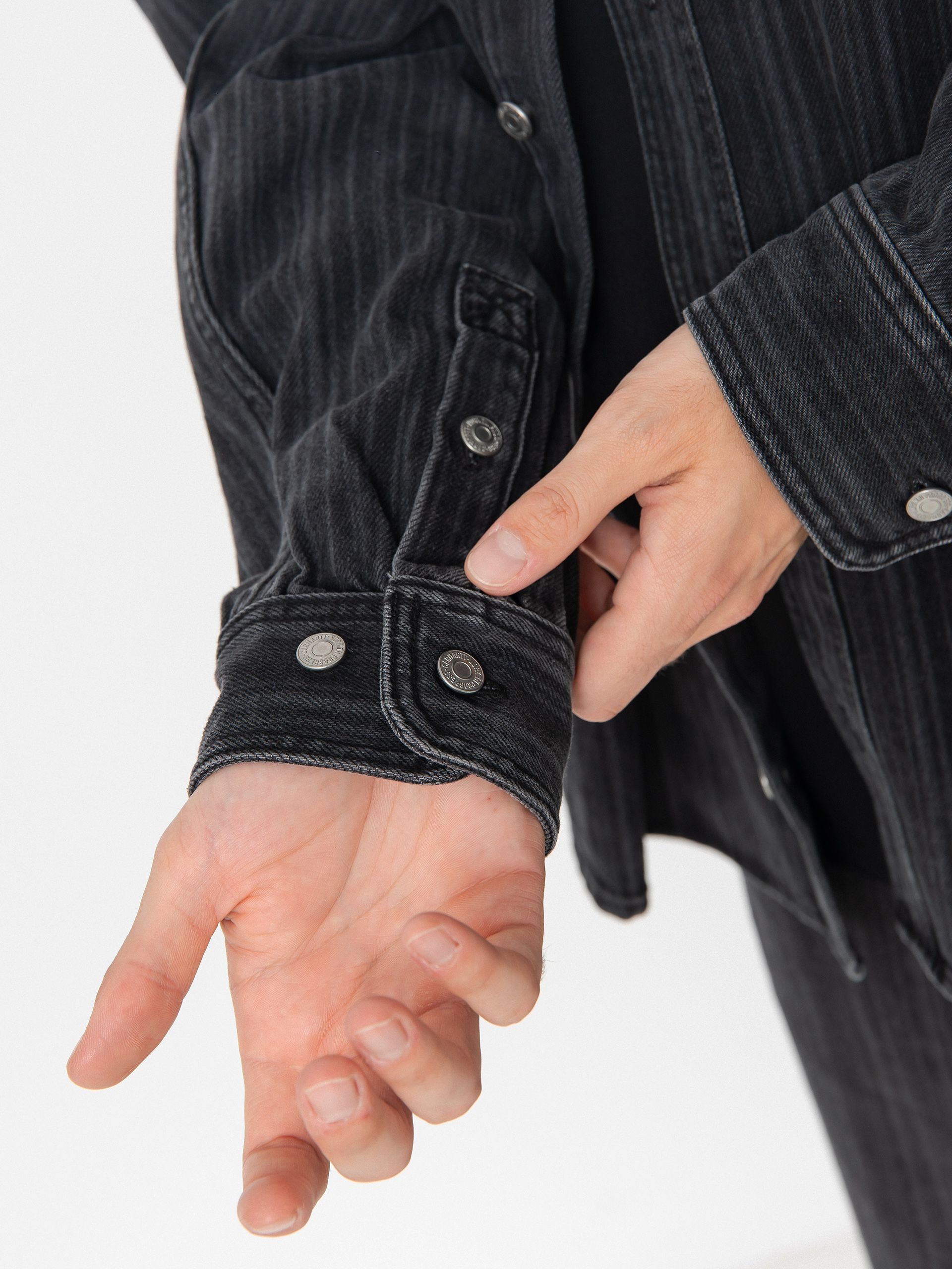 Carhartt WIP Jacket Rylan (rylan stripe/black/stone washed)