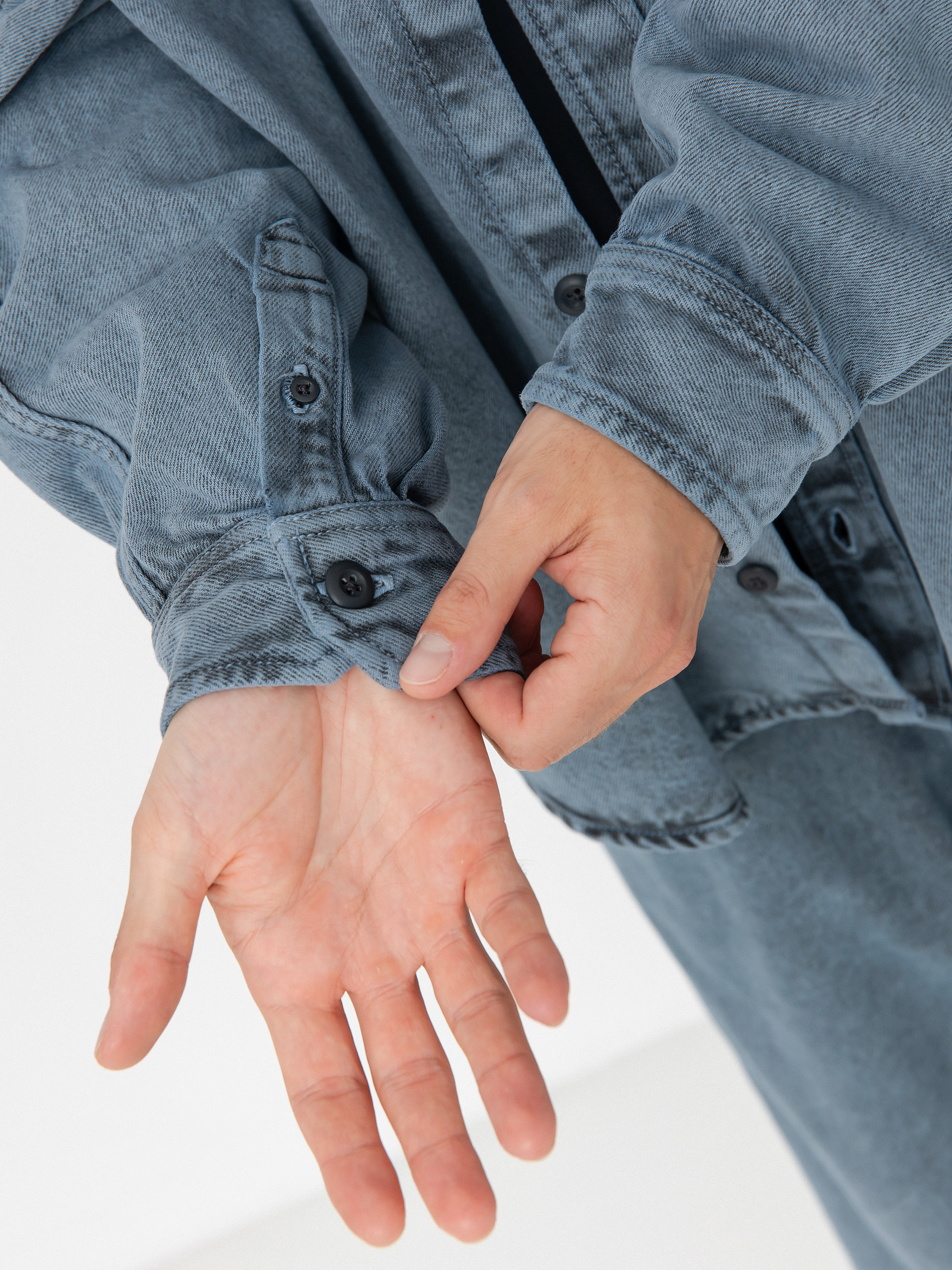 Carhartt WIP Tigan Jacket (black/blue fog/garment dyed)