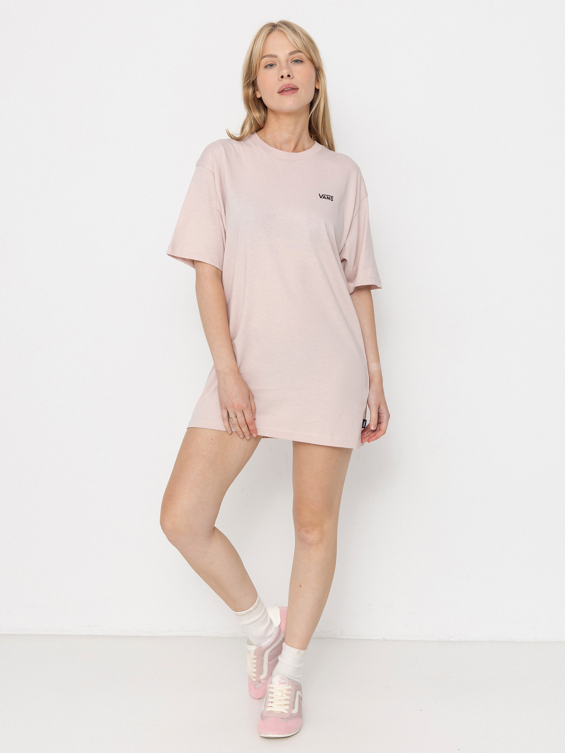 Vans Left Chest Logo Em Wmn T-Shirt (sepia rose)