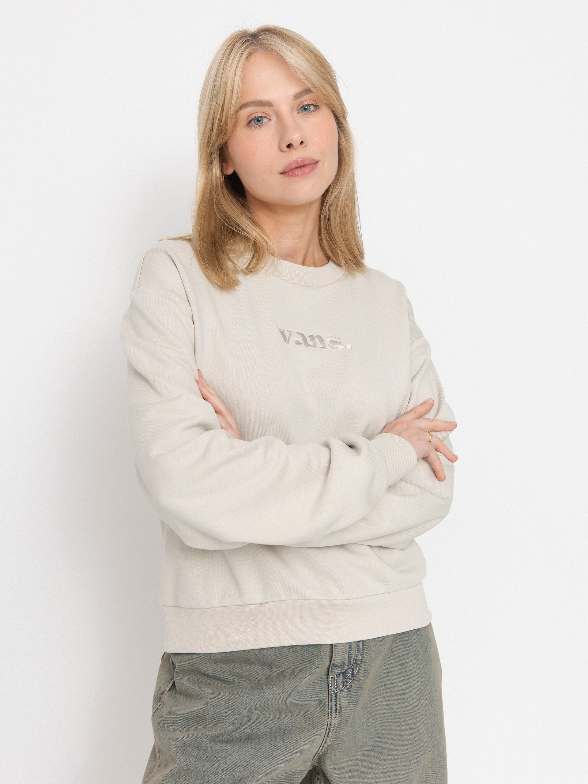 Vans W Essential H Ft Rlx Crew Wmn Sweatshirt (taupe mist)