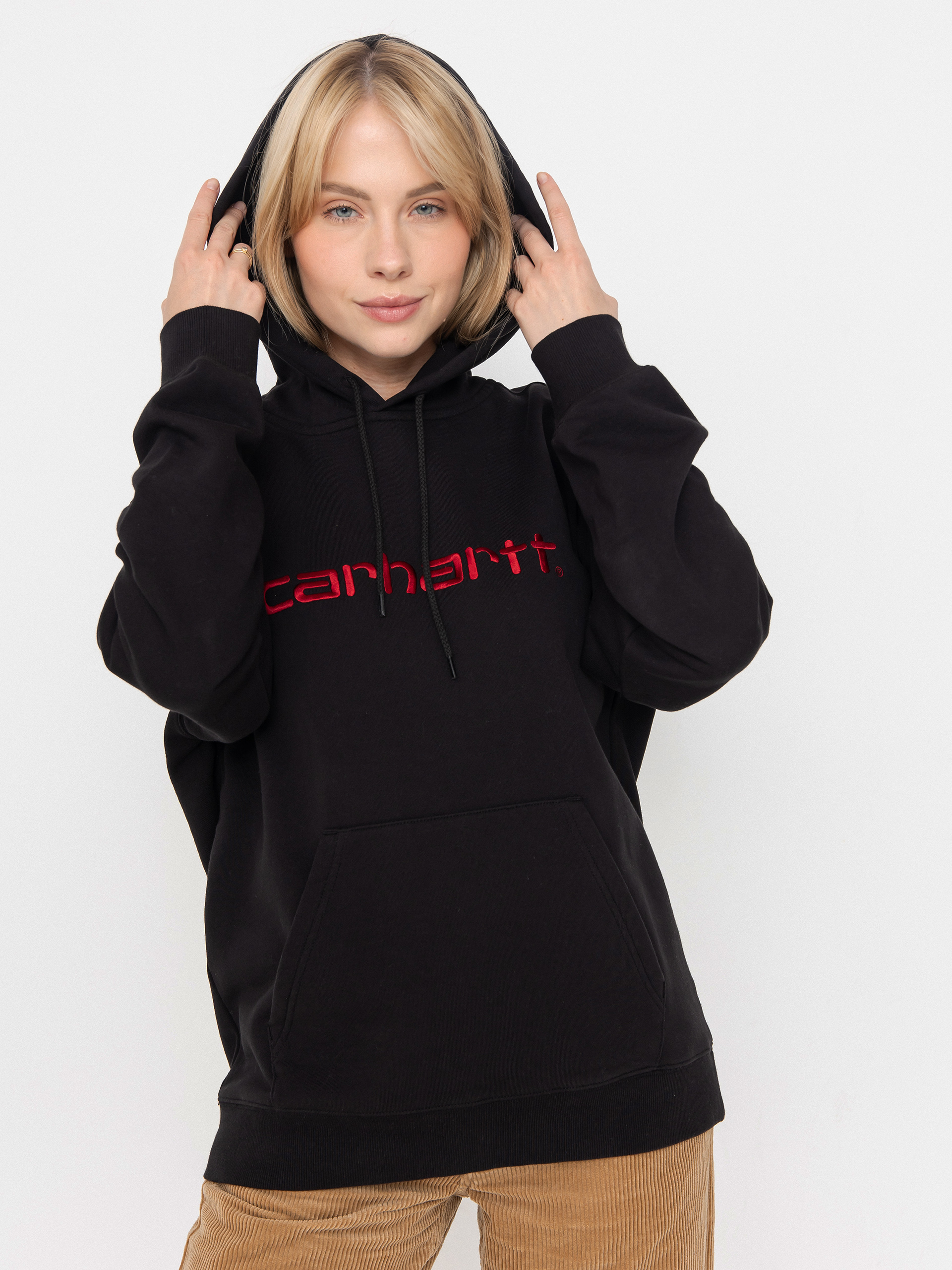 Carhartt WIP Carhartt HD Wmn Hoodie (black/scarlet)