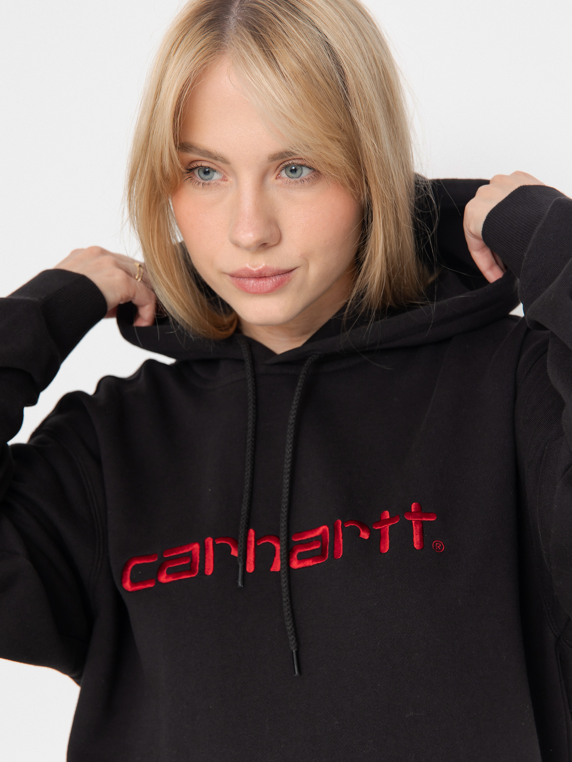 Carhartt WIP Carhartt HD Wmn Hoodie (black/scarlet)