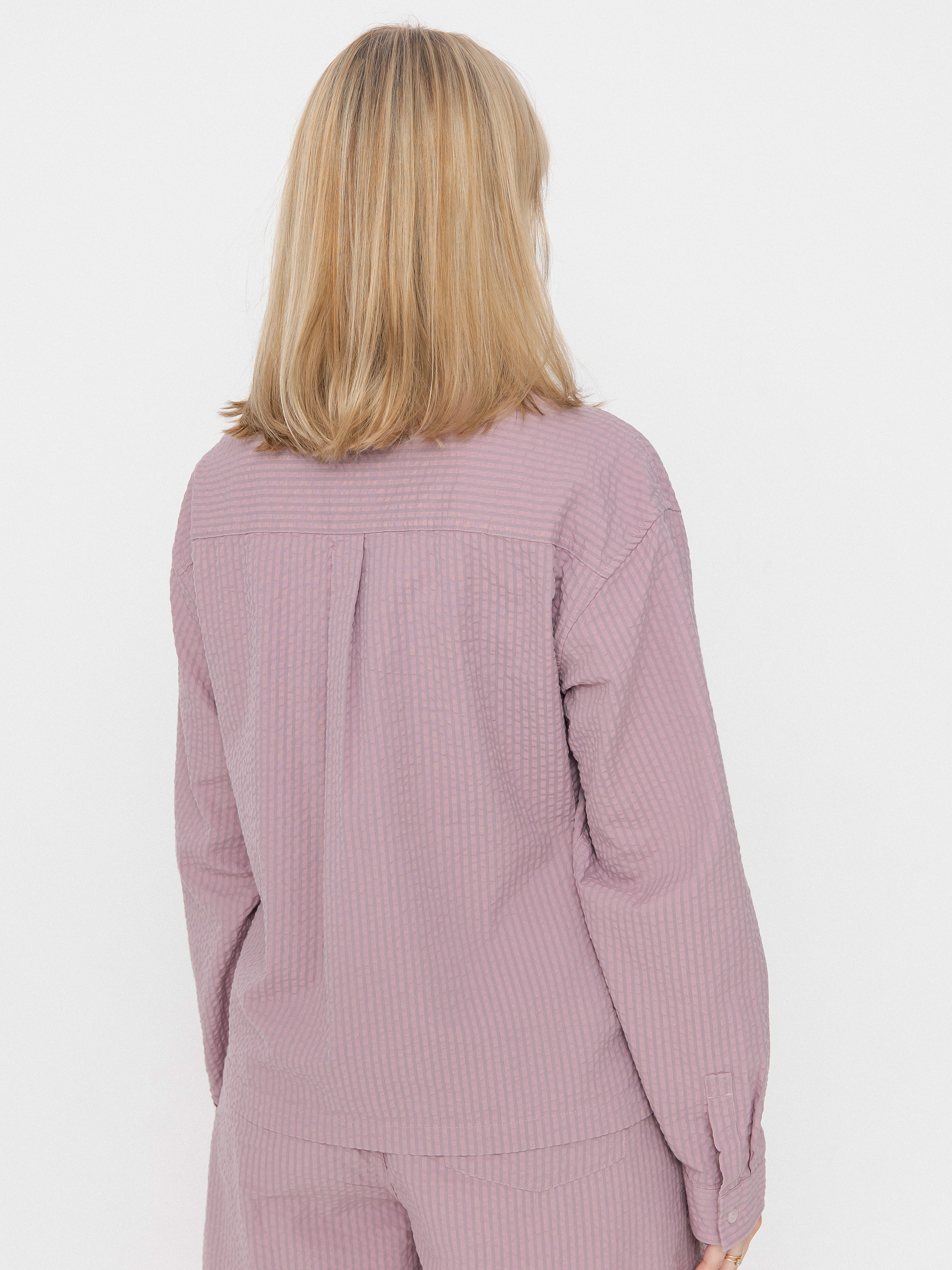 Carhartt WIP Toland Wmn Shirt (toland stripe/pink fog)