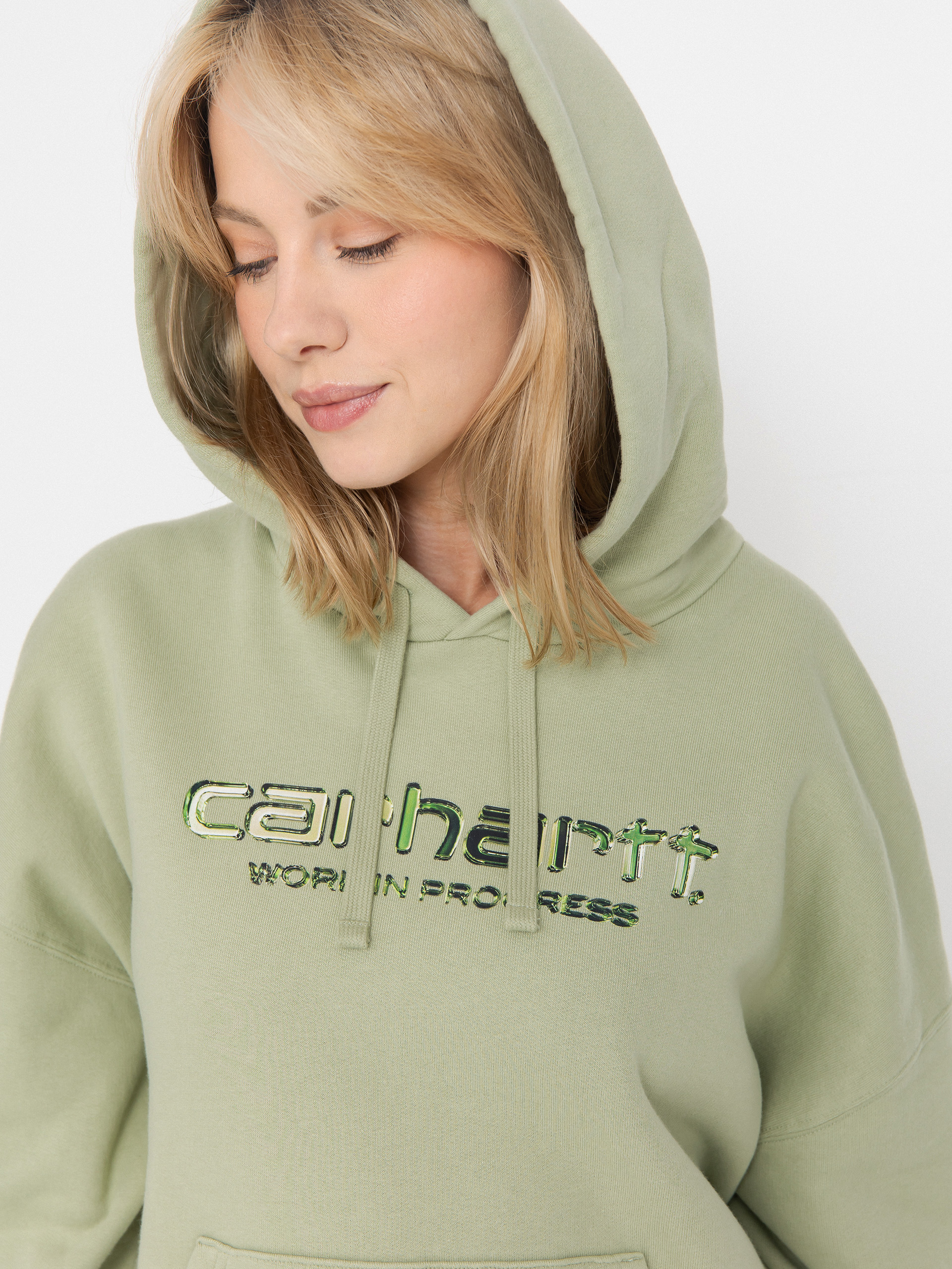 Carhartt WIP Solar Chrome HD Wmn Hoodie (pale olive)