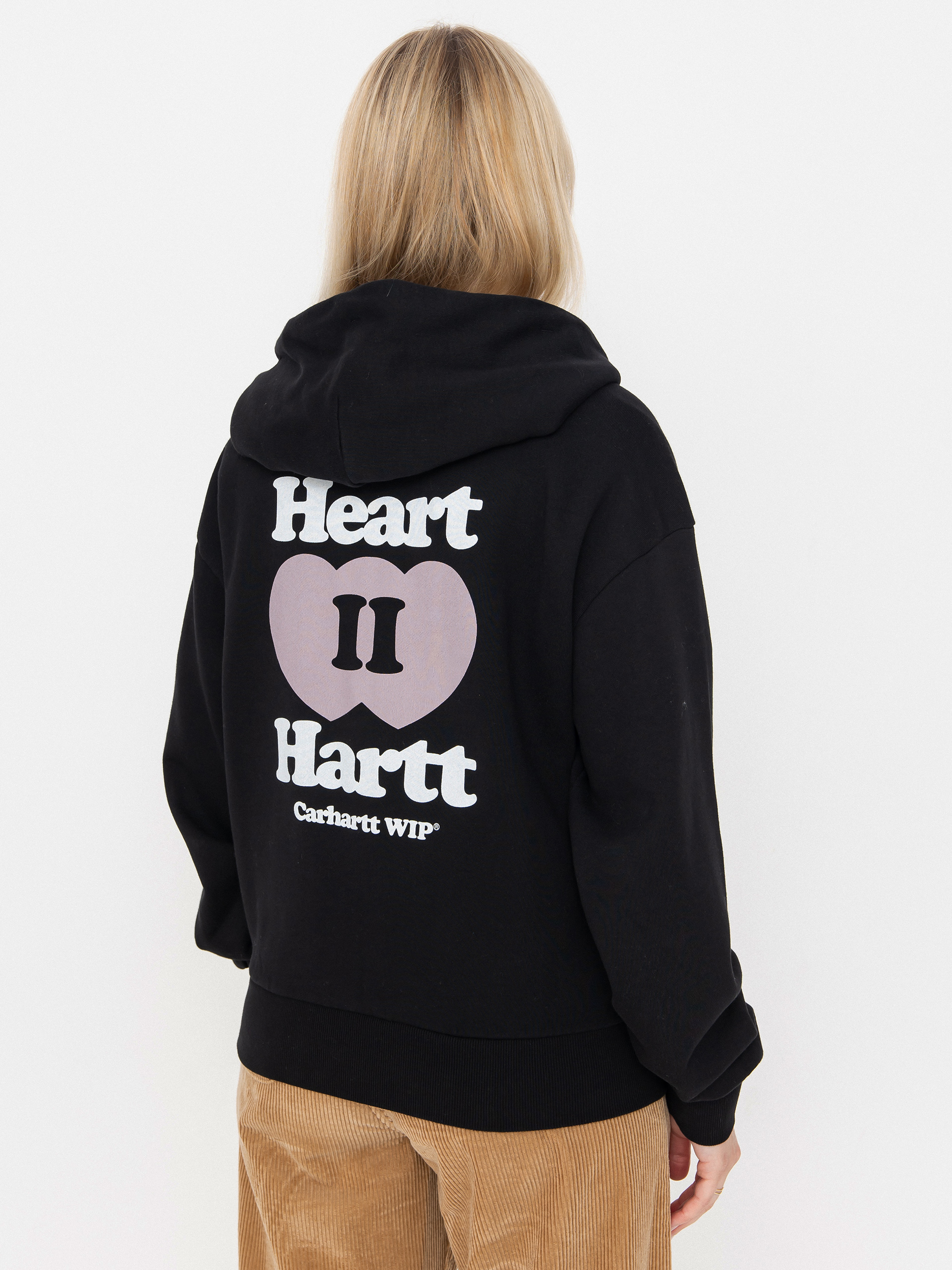 Carhartt WIP Hoodie Nelson ZHD Wmn - black, grey (graphite)