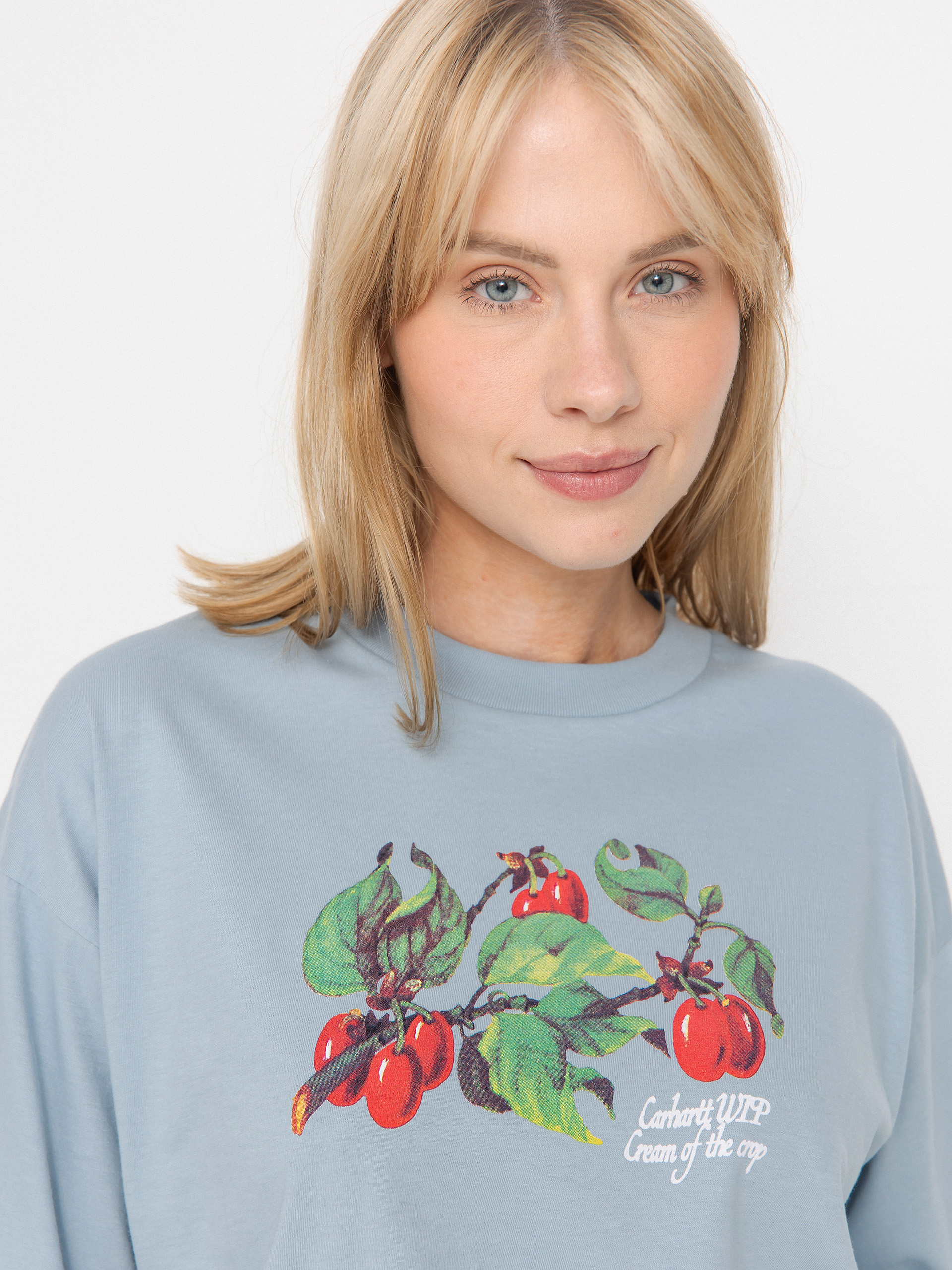 Carhartt WIP Cream Of The Crop Wmn T-Shirt (blue fog)