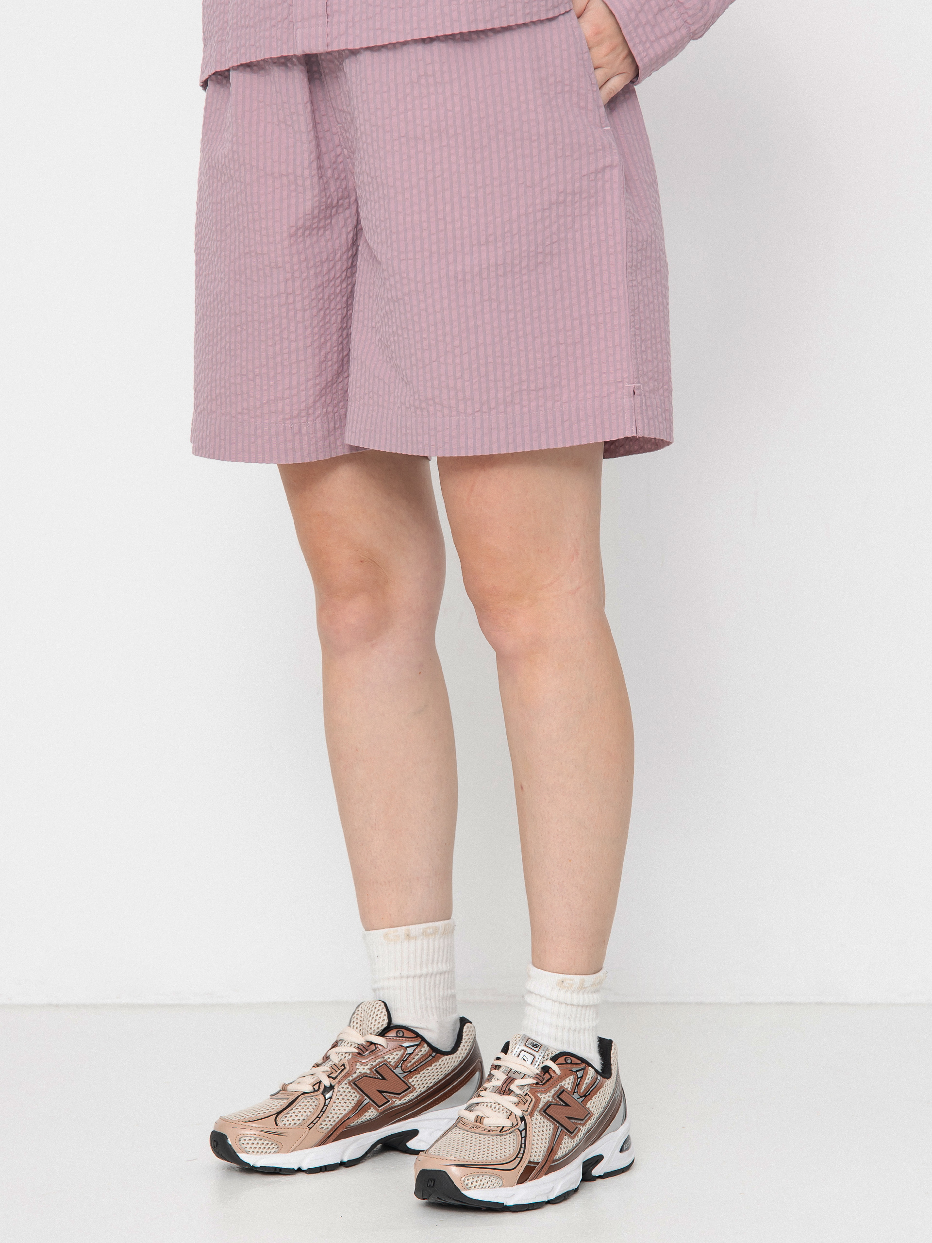 Carhartt WIP Toland Wmn Shorts (toland stripe/pink fog)
