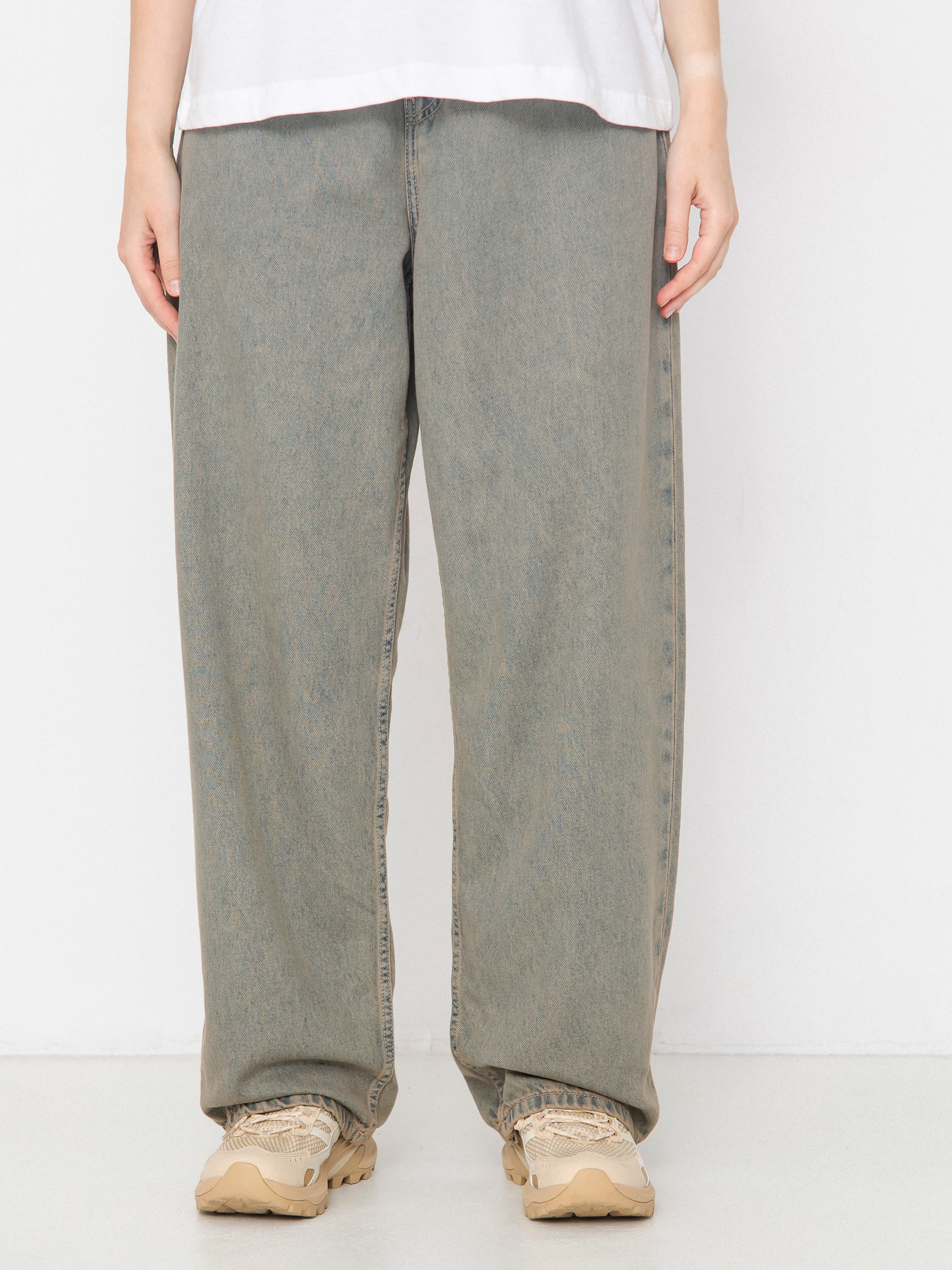 Carhartt WIP Brandon Wmn Hose (blue/leather/garment dyed)