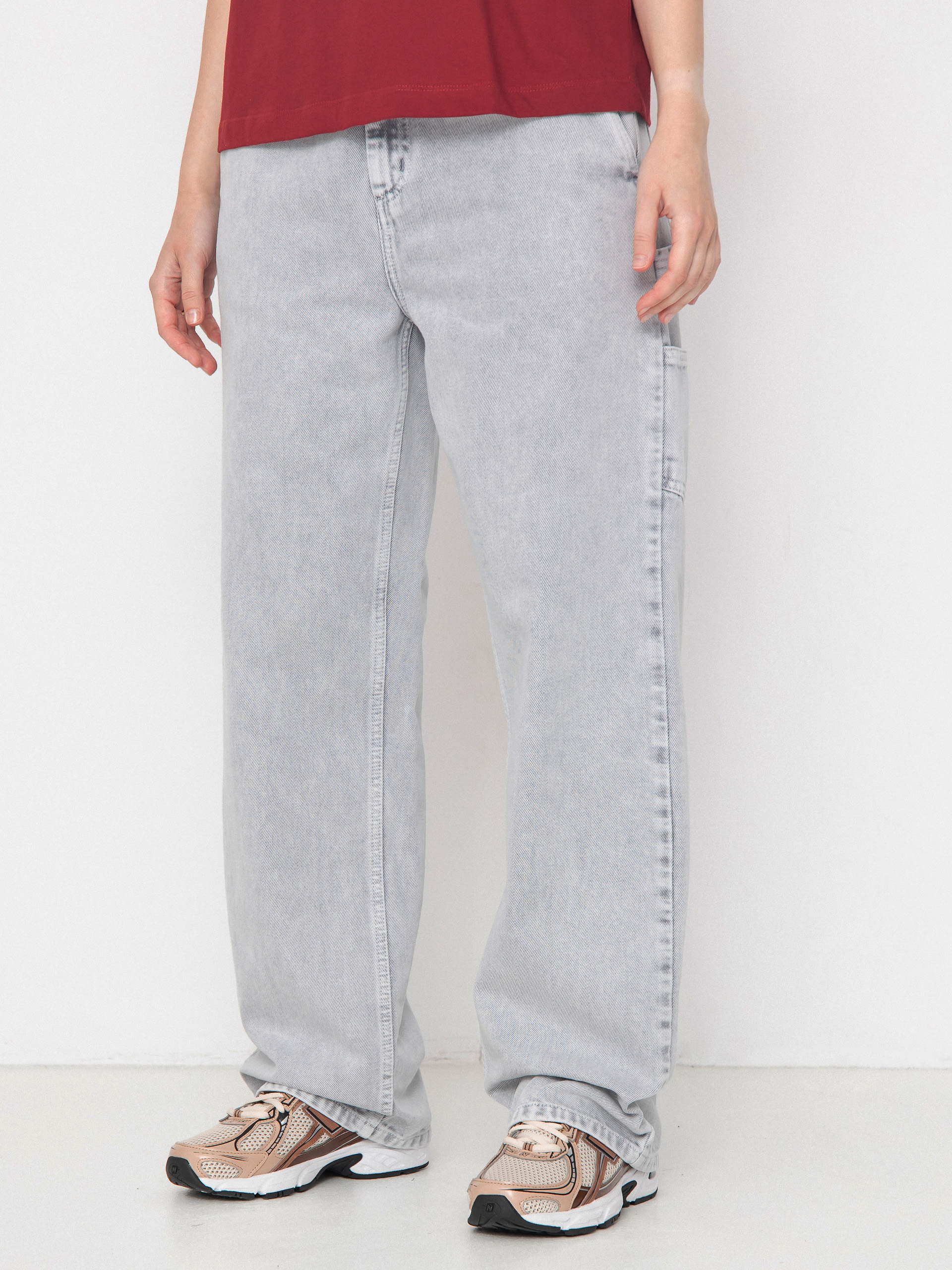 Carhartt WIP Pierce Straight Wmn Hose (black/chalk wash)
