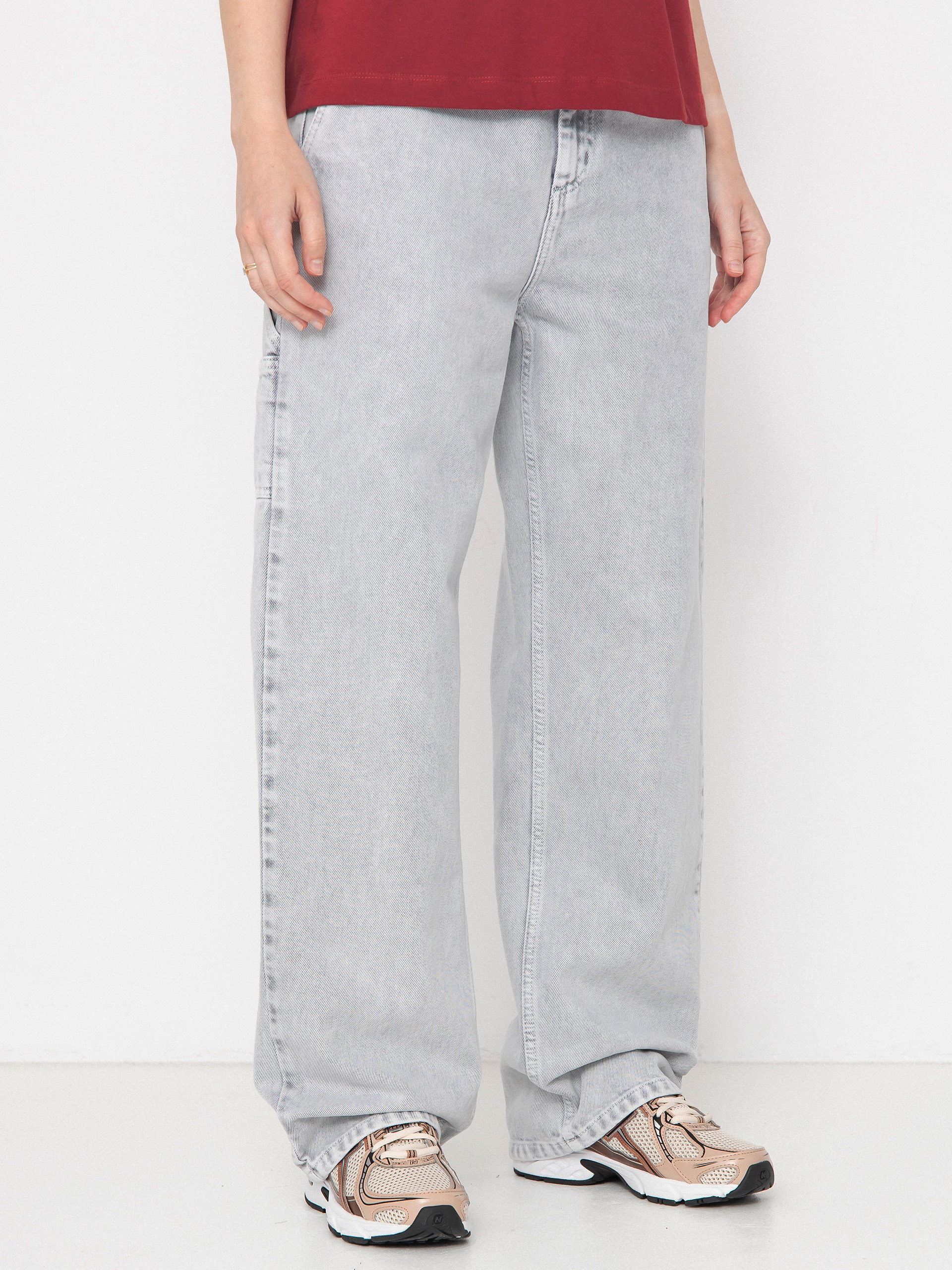 Carhartt WIP Pierce Straight Wmn Hose (black/chalk wash)