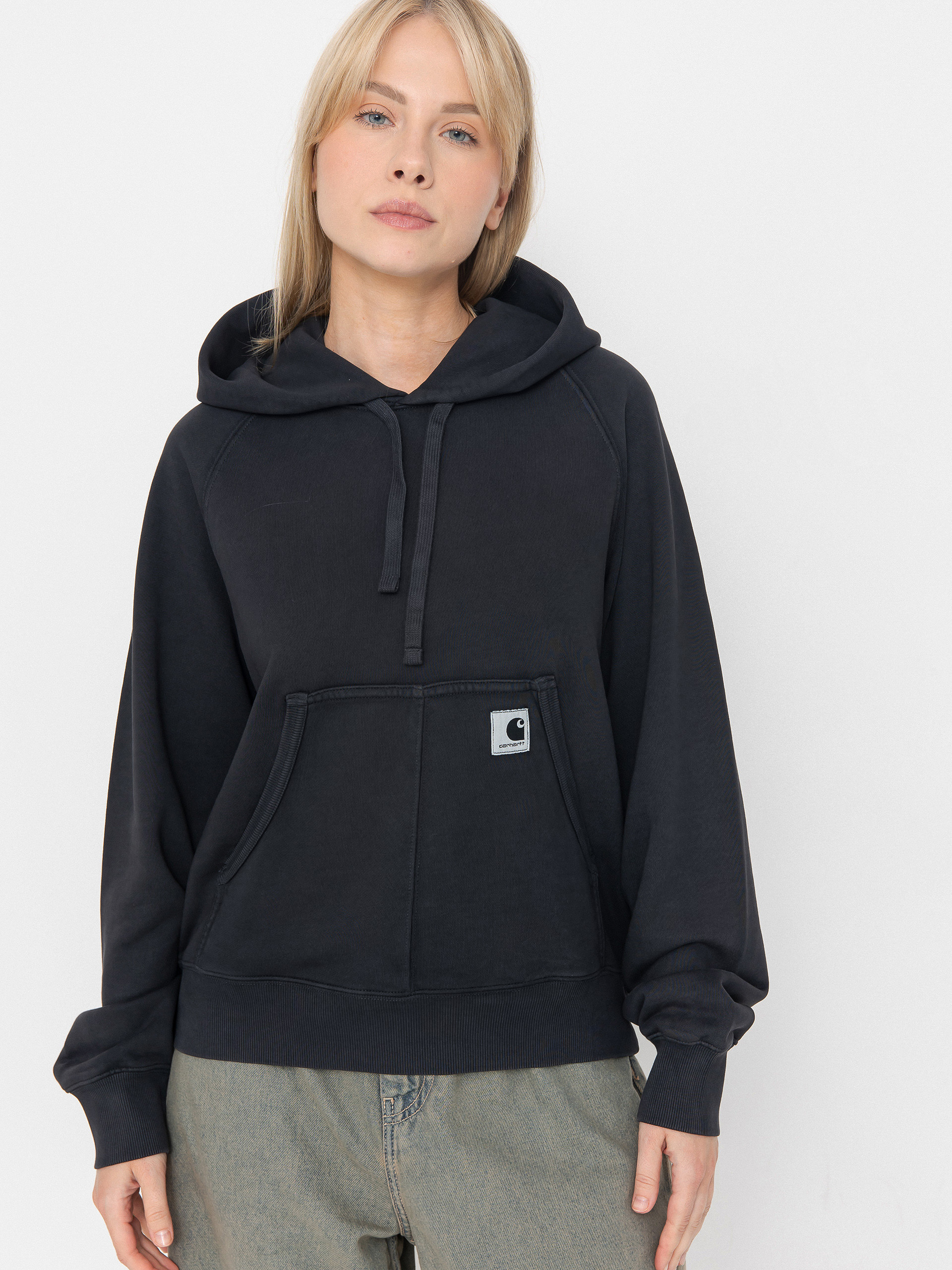 Carhartt WIP Hudson HD Wmn Hoodie (black/chalk wash)