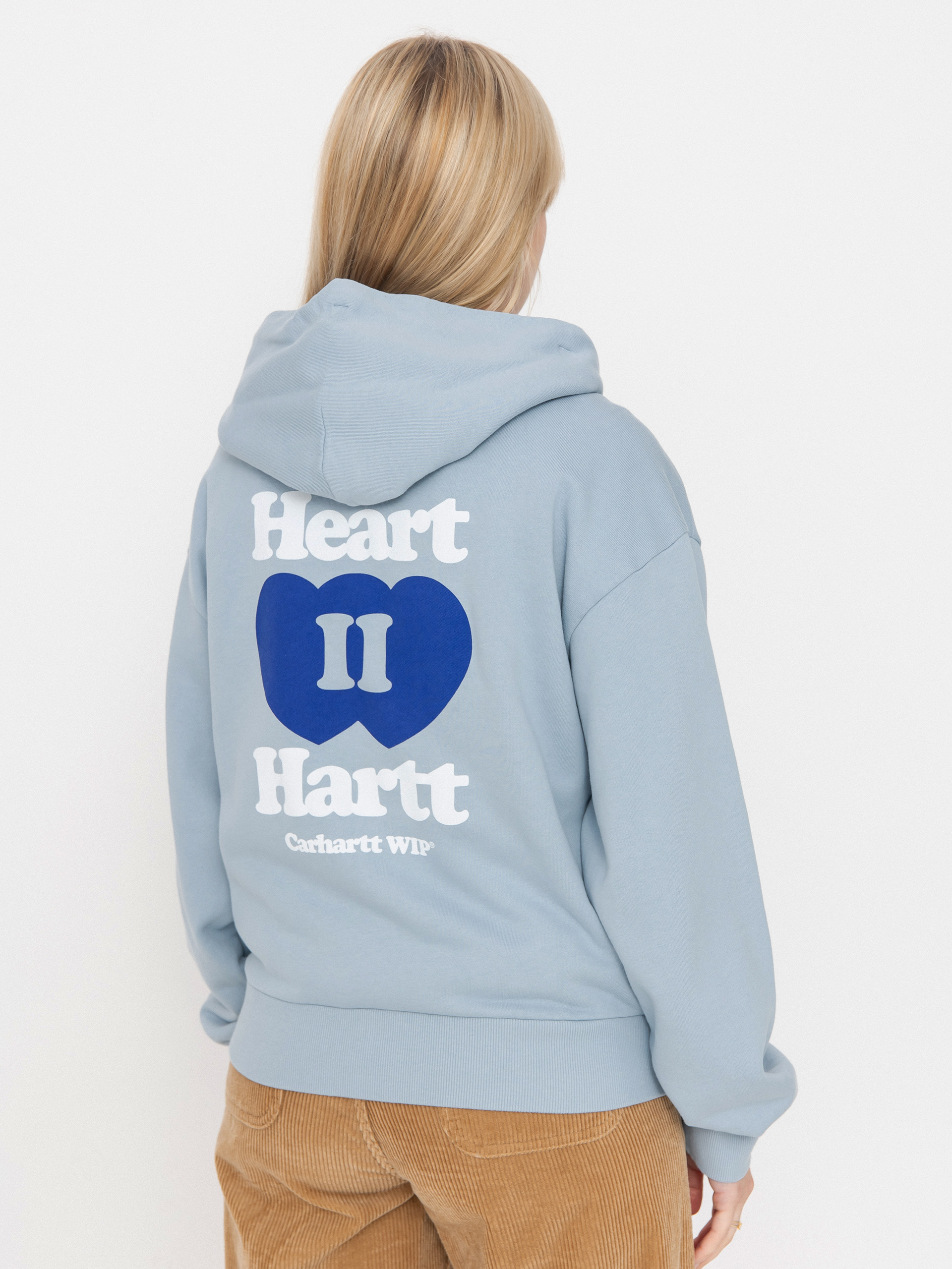 Carhartt WIP Heart II Hartt ZHD Wmn Hoodie - blue (blue fog)