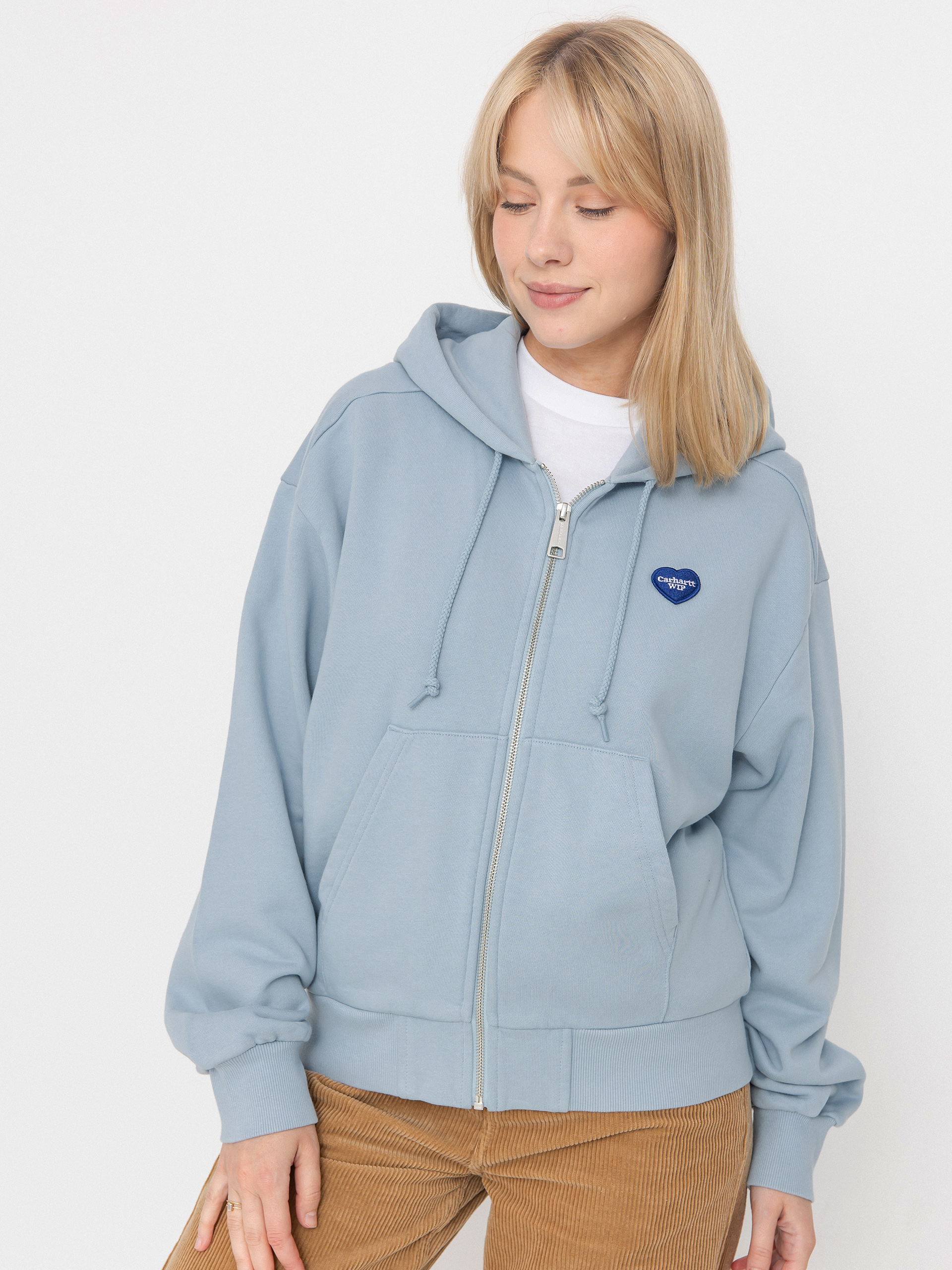 Carhartt WIP Heart II Hartt ZHD Wmn Hoodie - blue (blue fog)