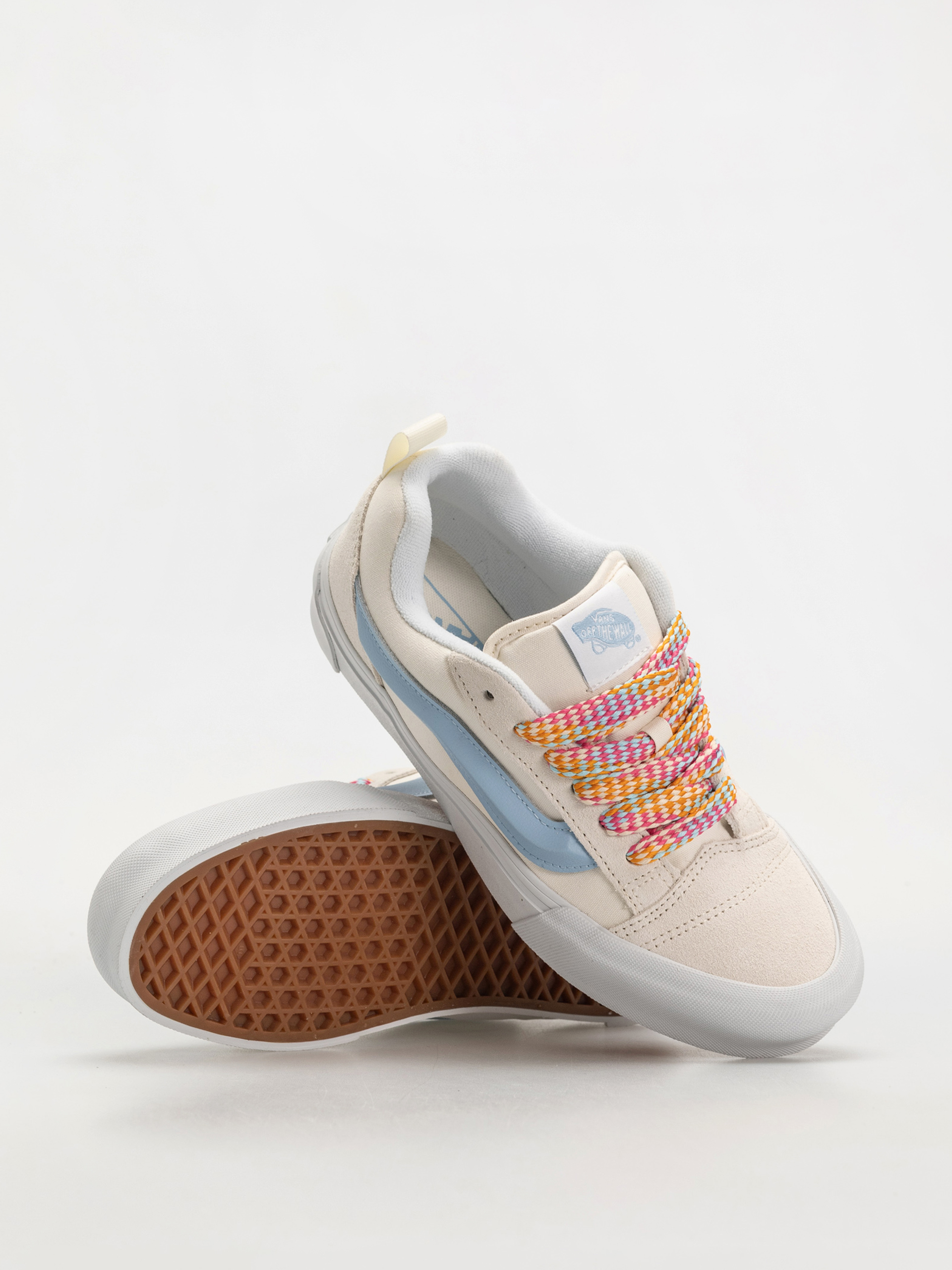 Vans Knu Skool Shoes (oversized lace white/blue)