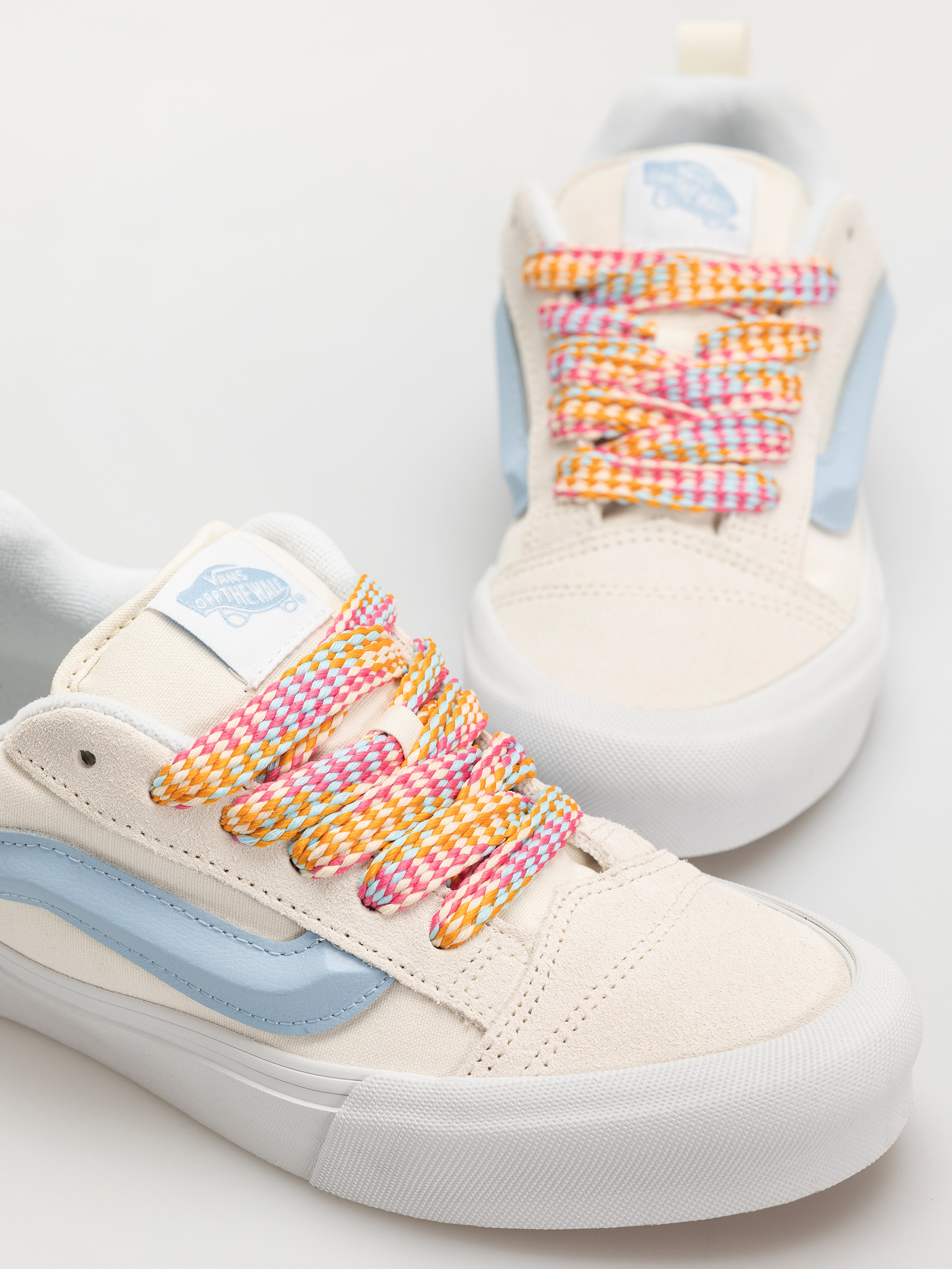 Vans Knu Skool Shoes (oversized lace white/blue)