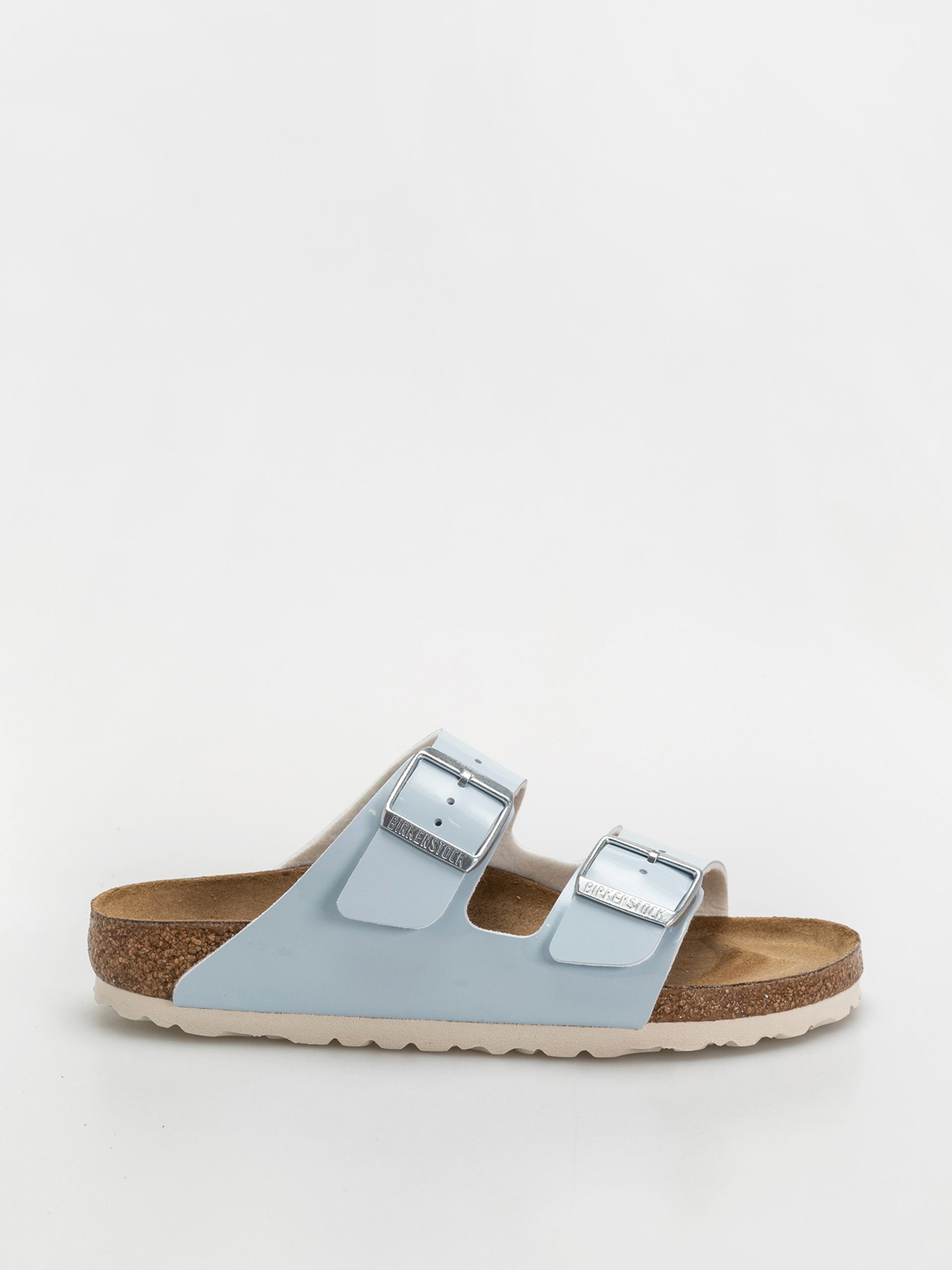 Birkenstock Arizona Briko Flor Narrow Wmn Flip Flops (patent baby blue)
