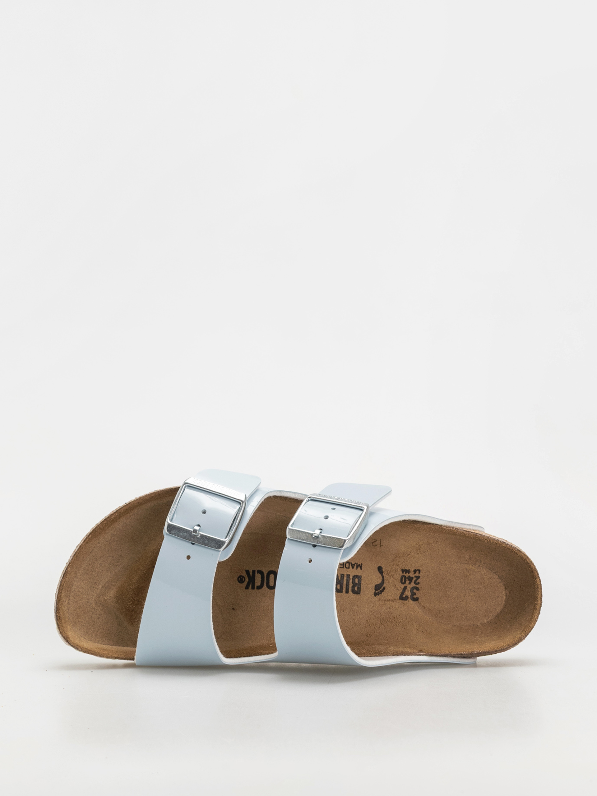 Birkenstock Arizona Briko Flor Narrow Wmn Flip Flops (patent baby blue)
