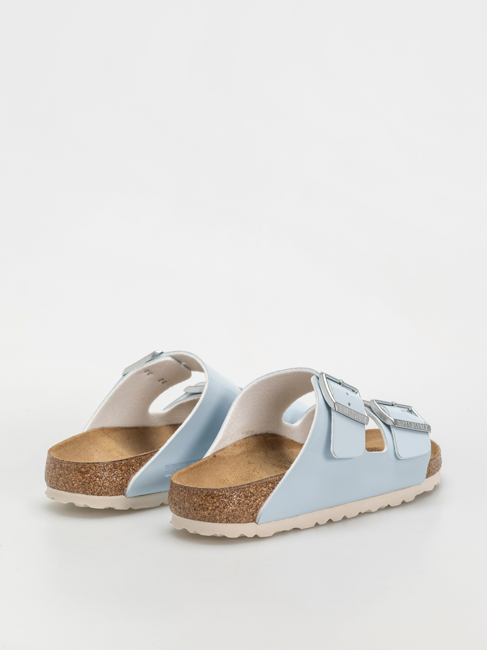 Birkenstock Arizona Briko Flor Narrow Wmn Flip Flops (patent baby blue)