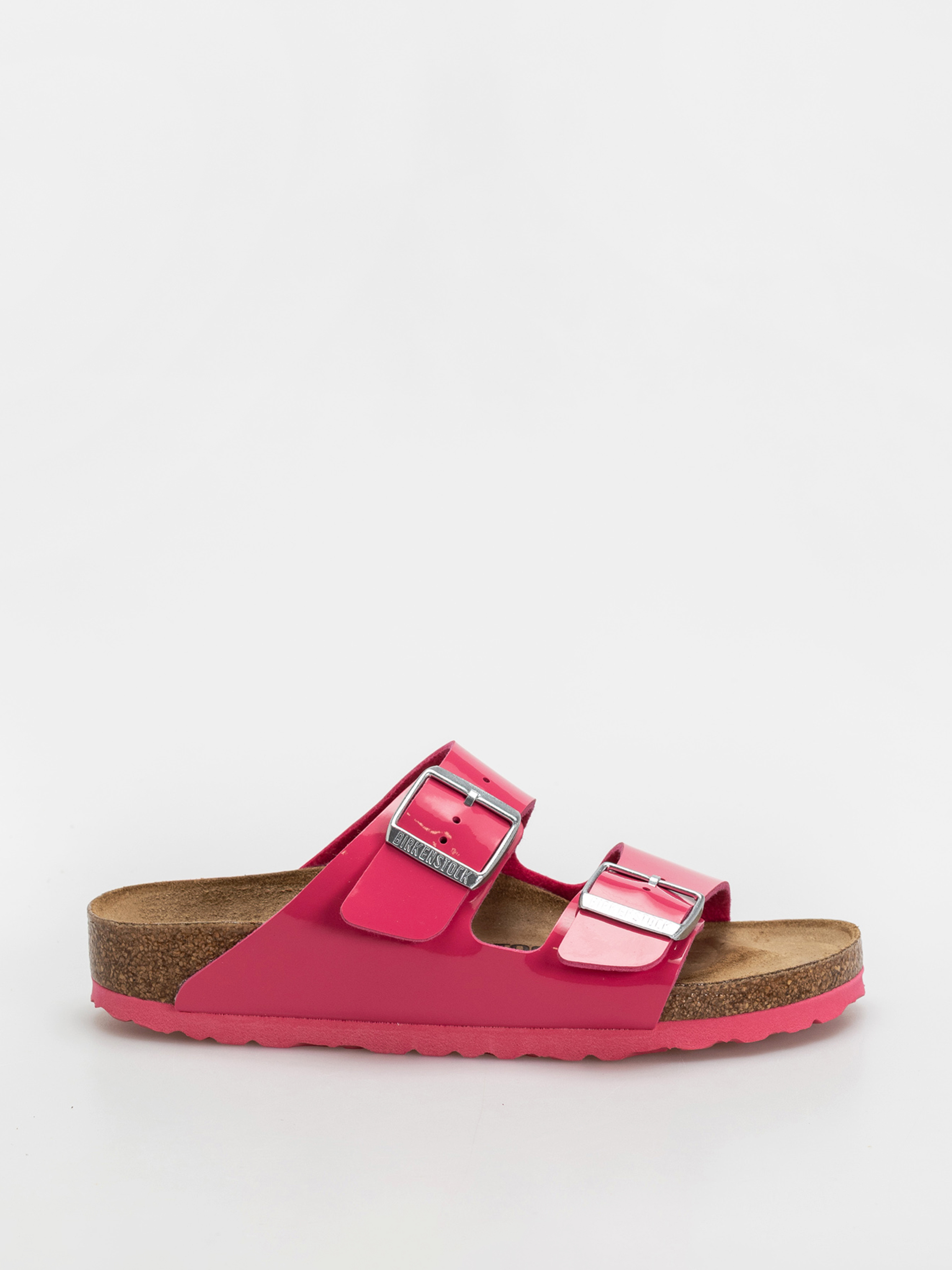 Birkenstock Arizona Briko Flor Narrow Wmn Flip Flops (patent fuchsia tulip)