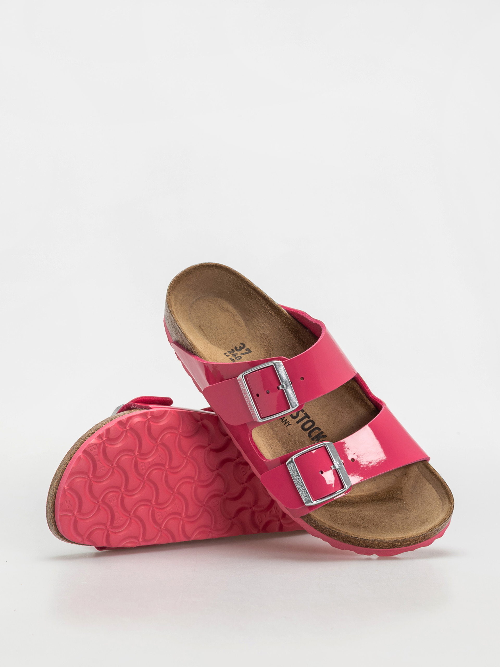 Birkenstock Arizona Briko Flor Narrow Wmn Flip-flops (patent fuchsia tulip)
