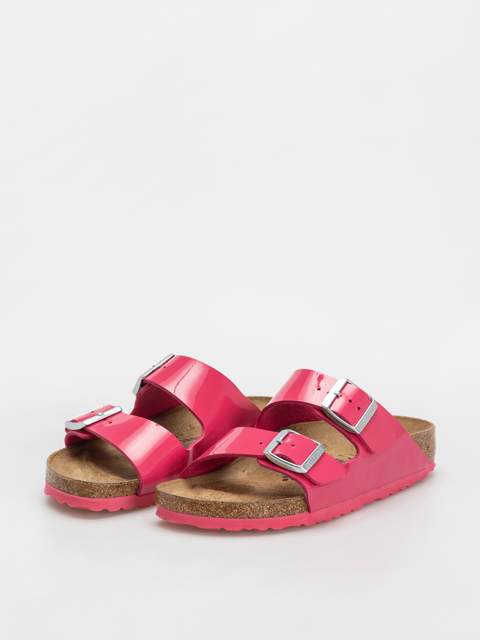 Birkenstock Arizona Briko Flor Narrow Wmn Flip Flops (patent fuchsia tulip)
