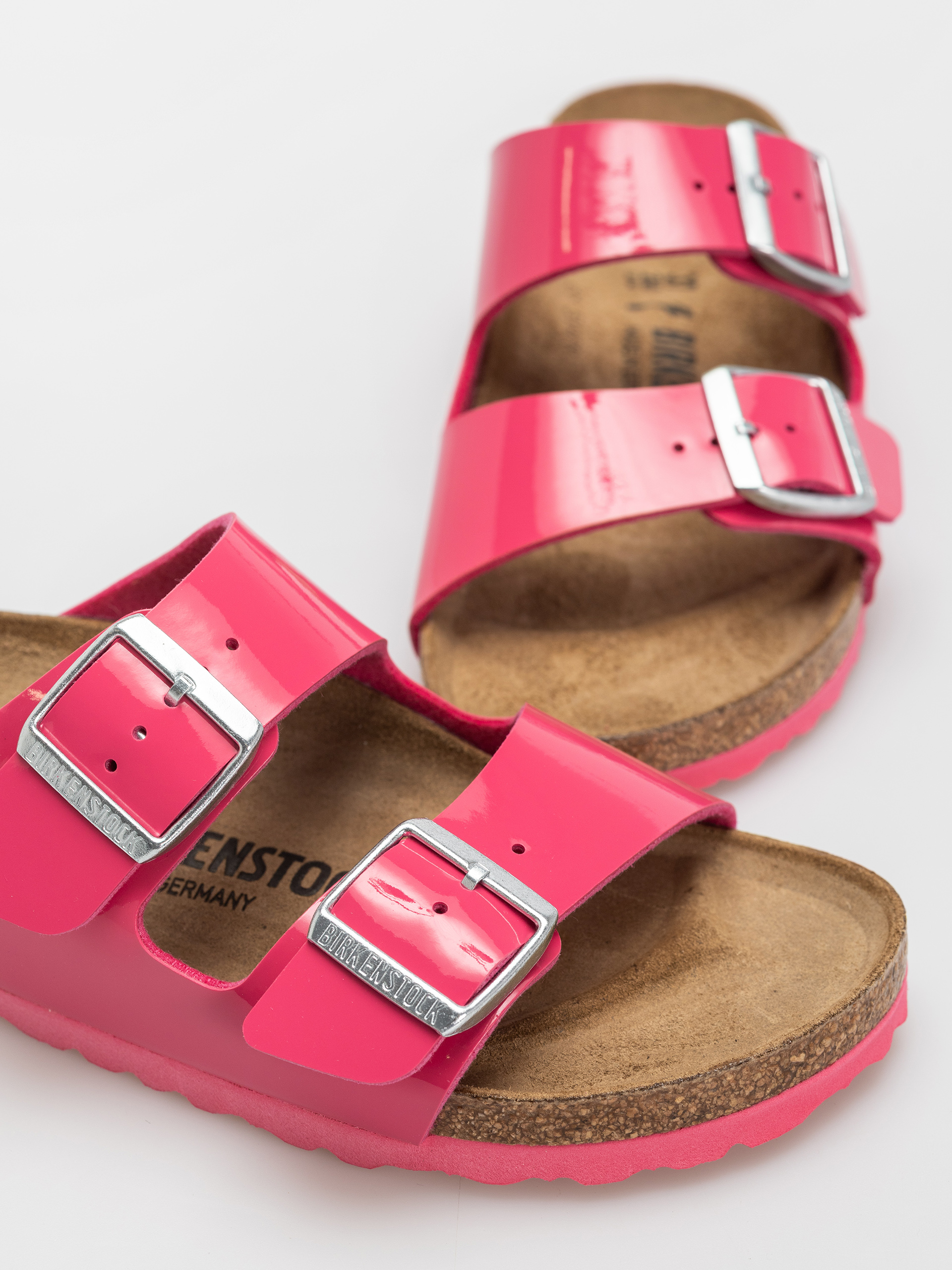 Birkenstock Arizona Briko Flor Narrow Wmn Flip-flops (patent fuchsia tulip)