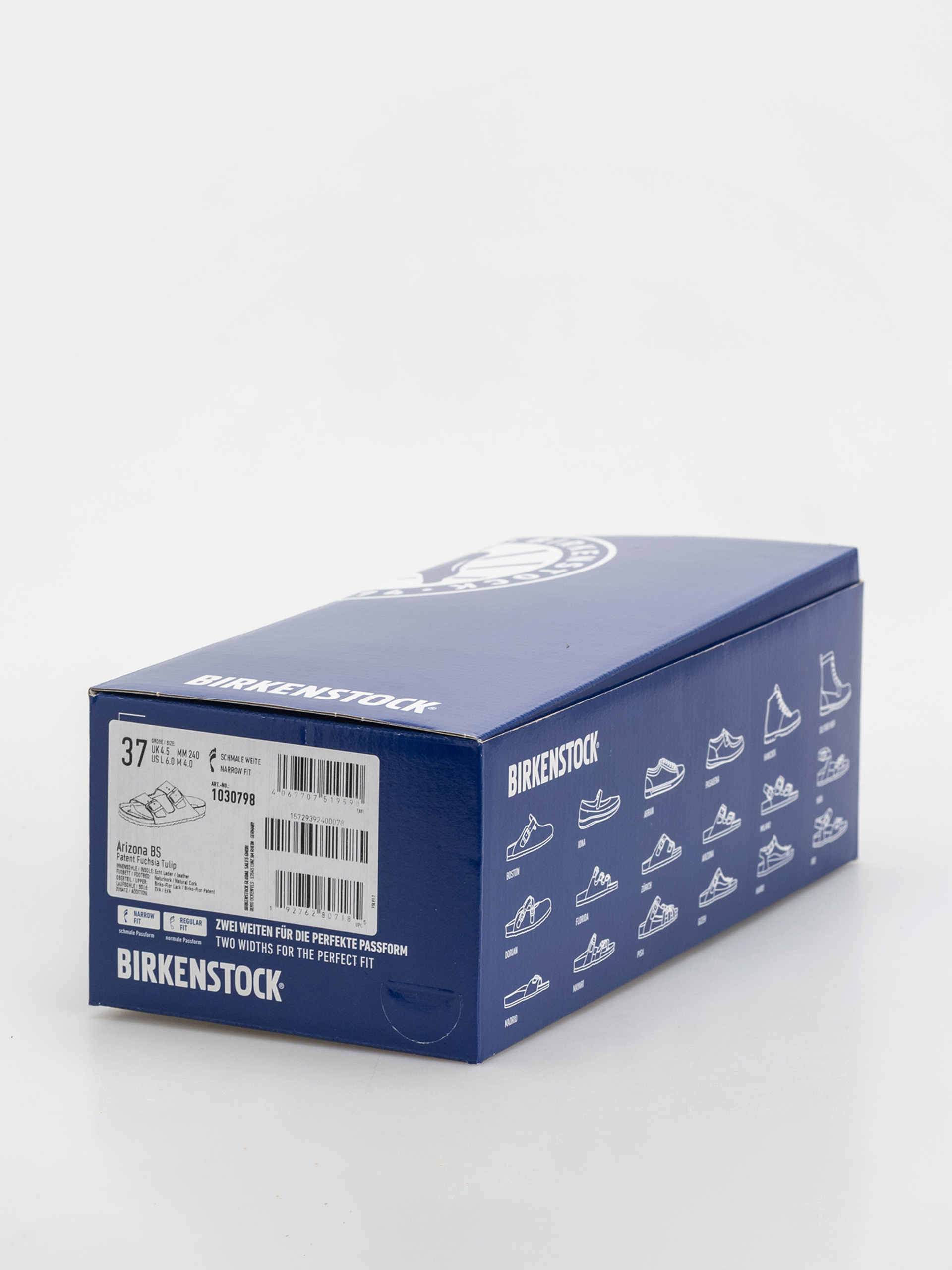 Birkenstock Arizona Briko Flor Narrow Wmn Flip-flops (patent fuchsia tulip)