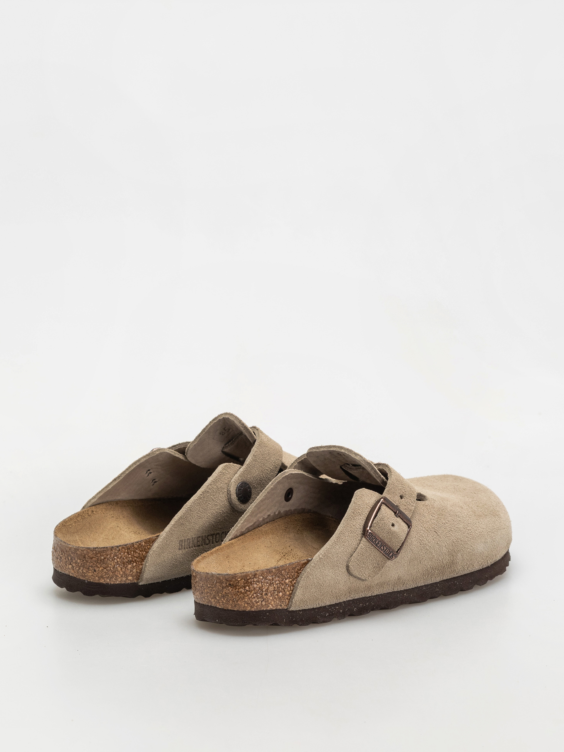 Birkenstock Boston Suede Leather Narrow Wmn Flip Flops (taupe)