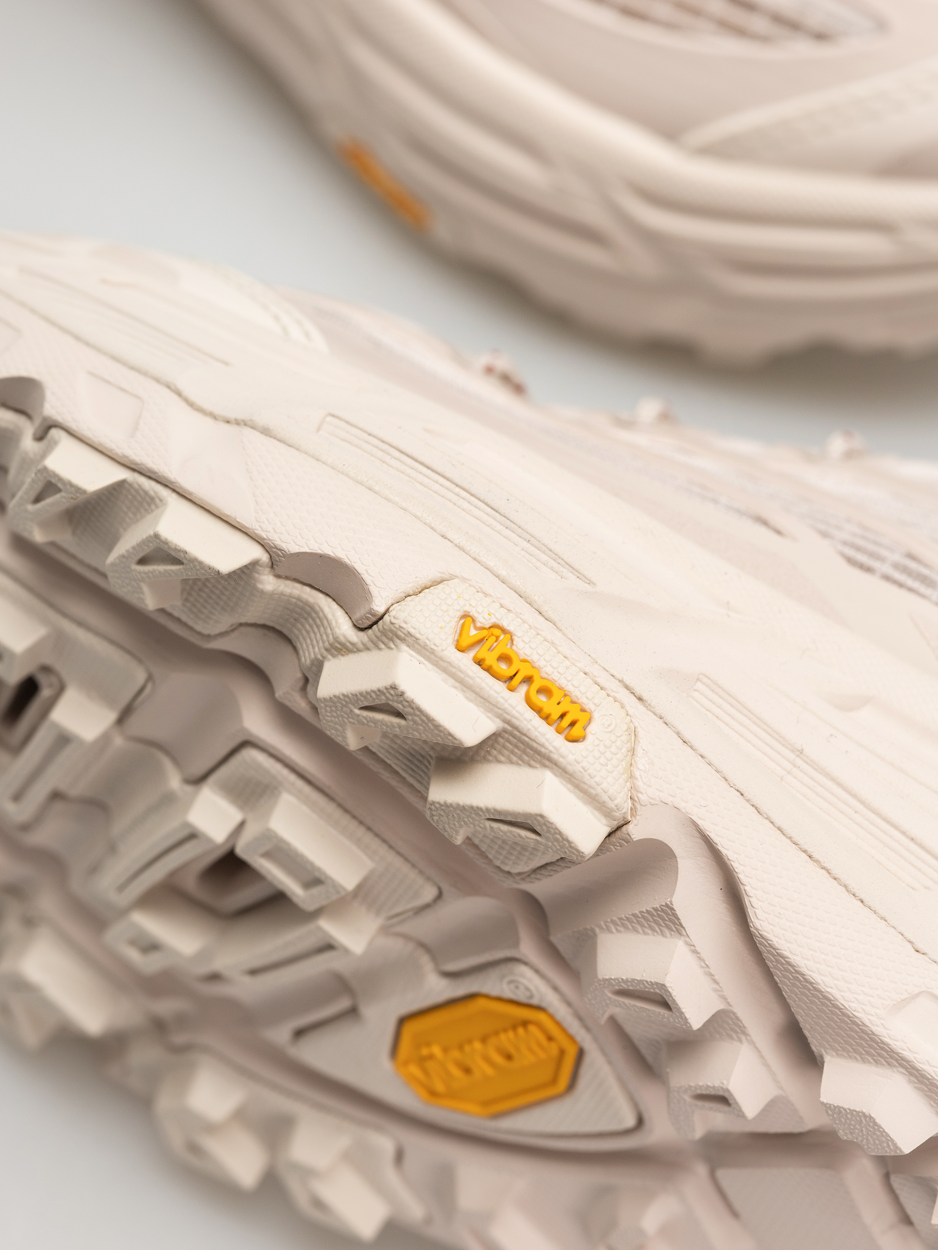 Hoka Mafate Three 2 Grid Shoes (rose cream stucco)