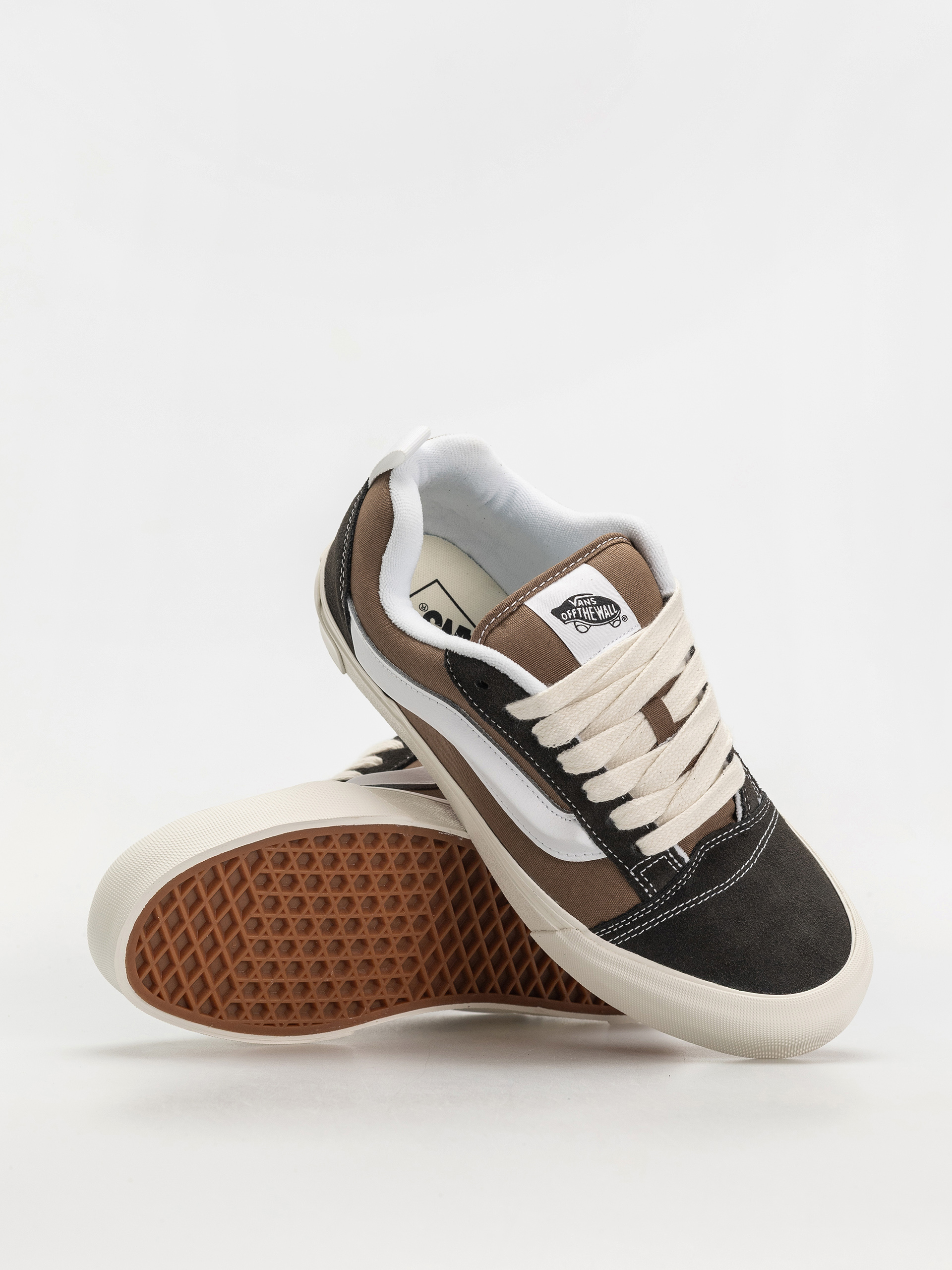 Vans Knu Skool Shoes (color blocking brown/brown)