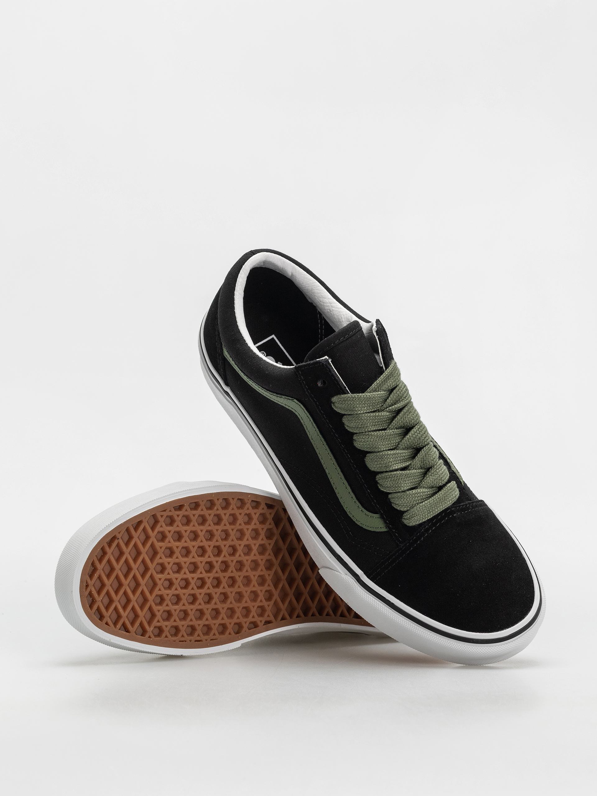Vans Old Skool Schuhe (pop black/green)