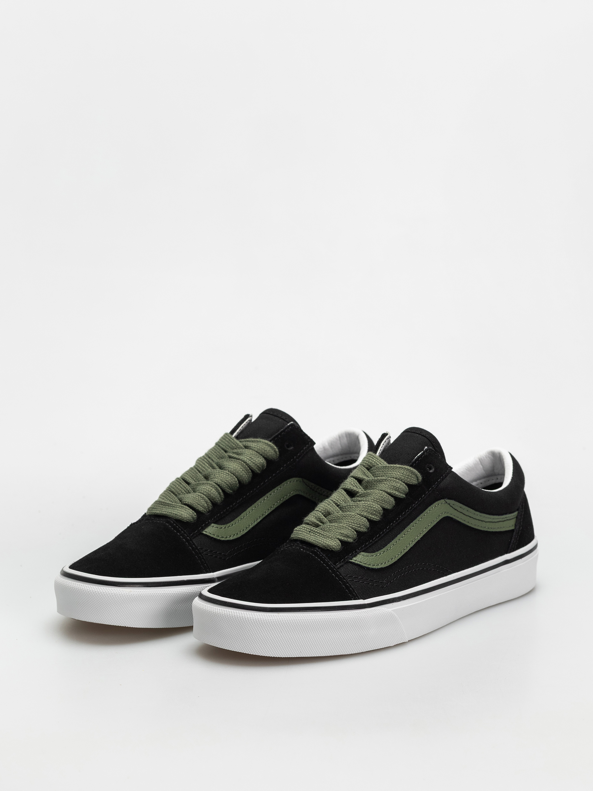 Vans Old Skool Shoes (pop black/green)