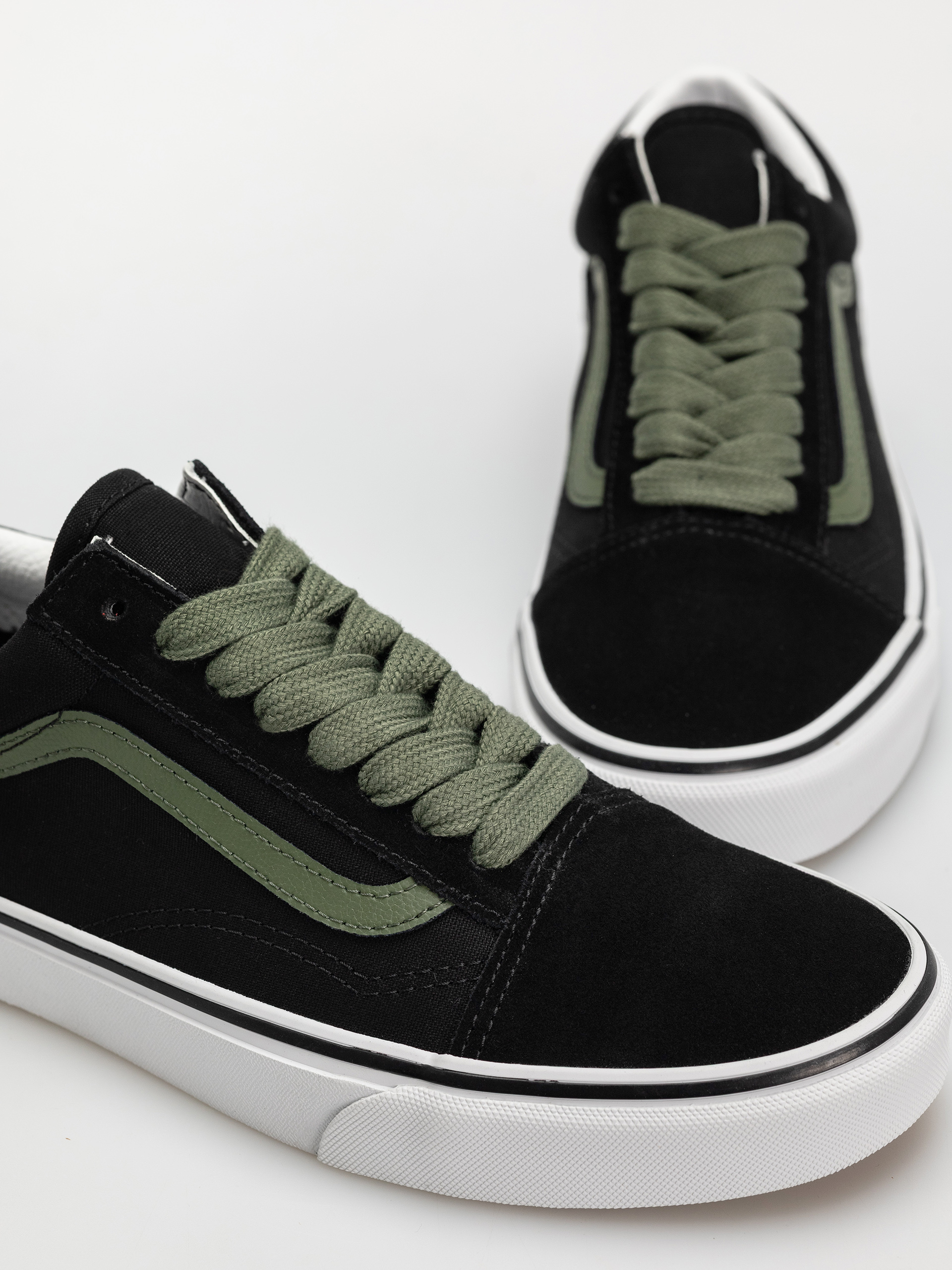 Vans Old Skool Schuhe (pop black/green)