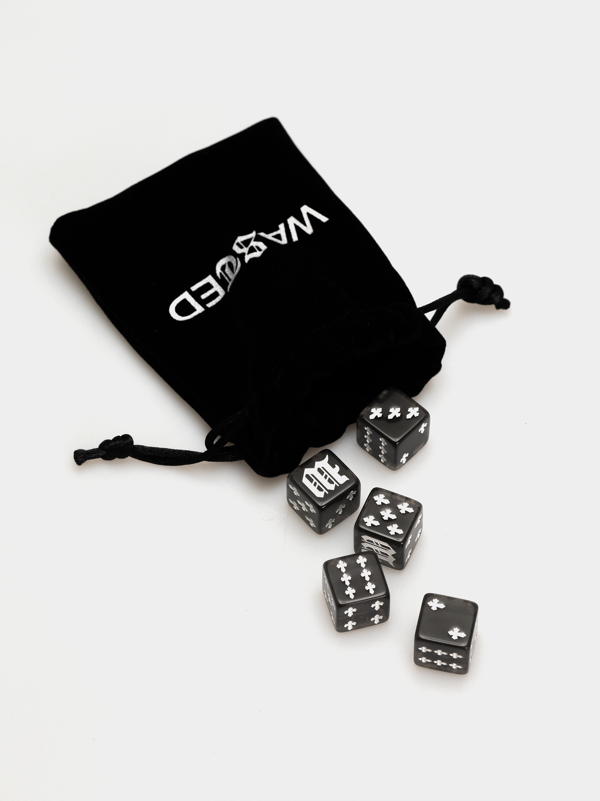 Wasted Paris Kości do gry Cross Dices Set Longboard (black)