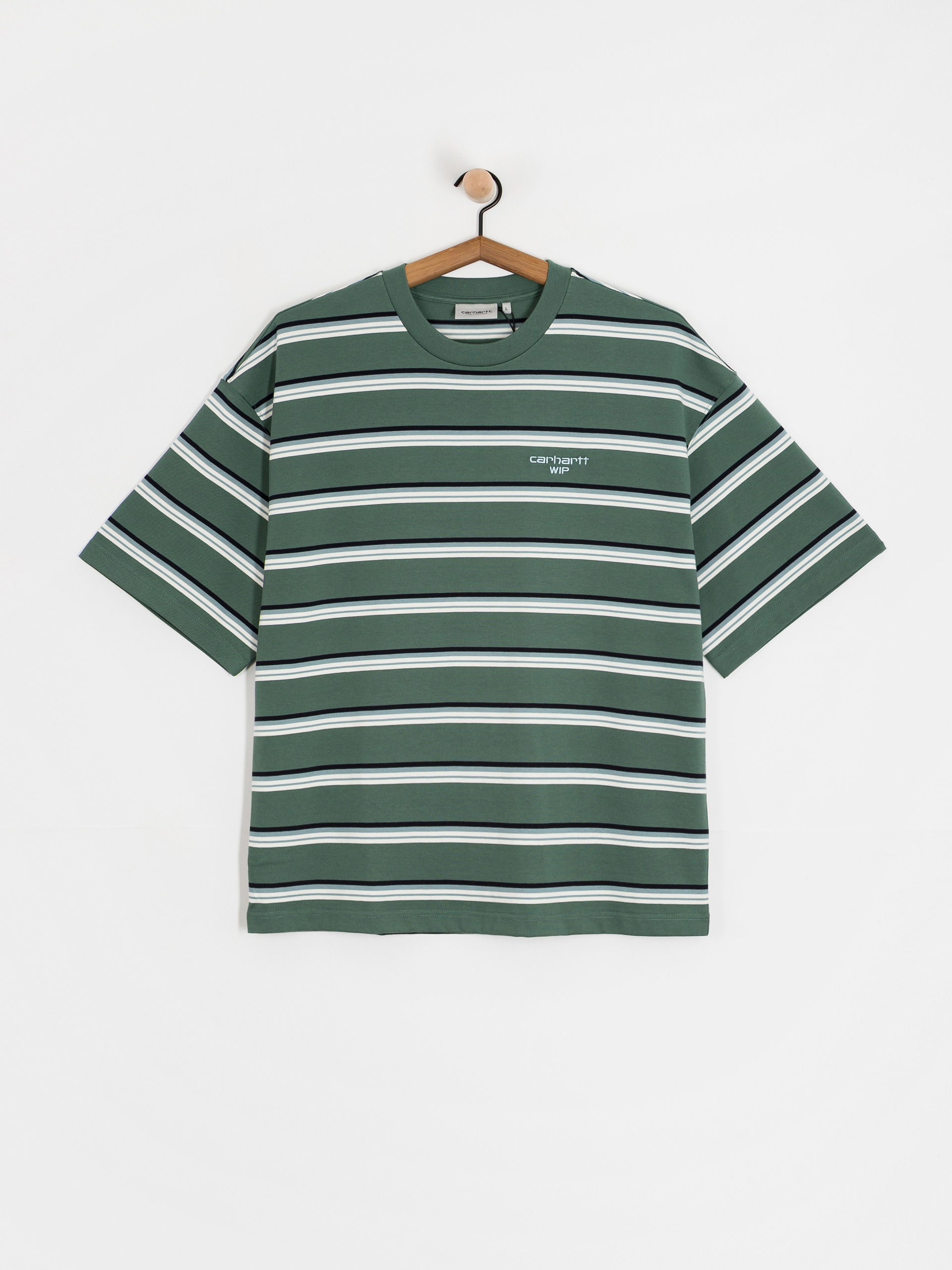 Carhartt WIP Holm T-Shirt (holm stripe/silver pine)