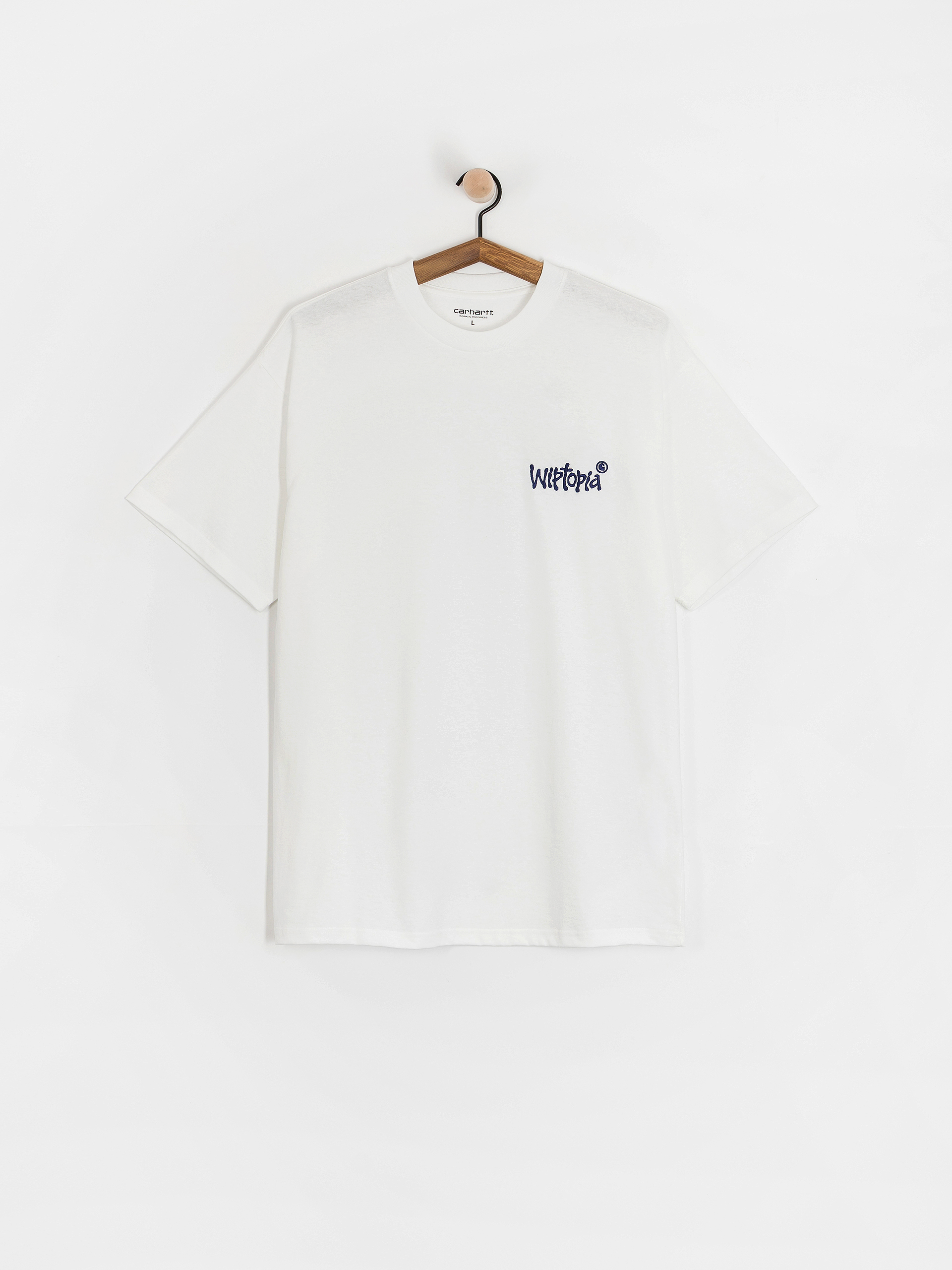 Carhartt WIP Wiptopia Script T-shirt (white/blue)
