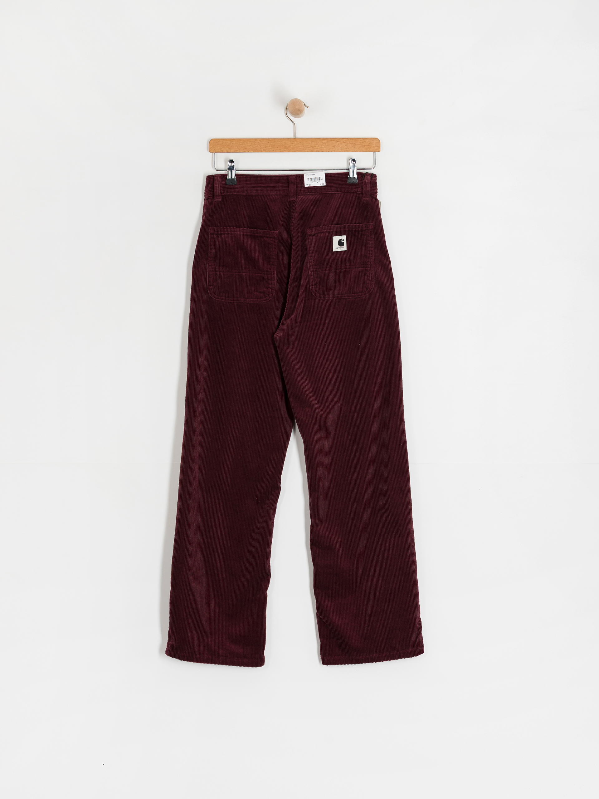 Carhartt WIP Simple Pants Wmn - burgundy (rondo/rinsed)