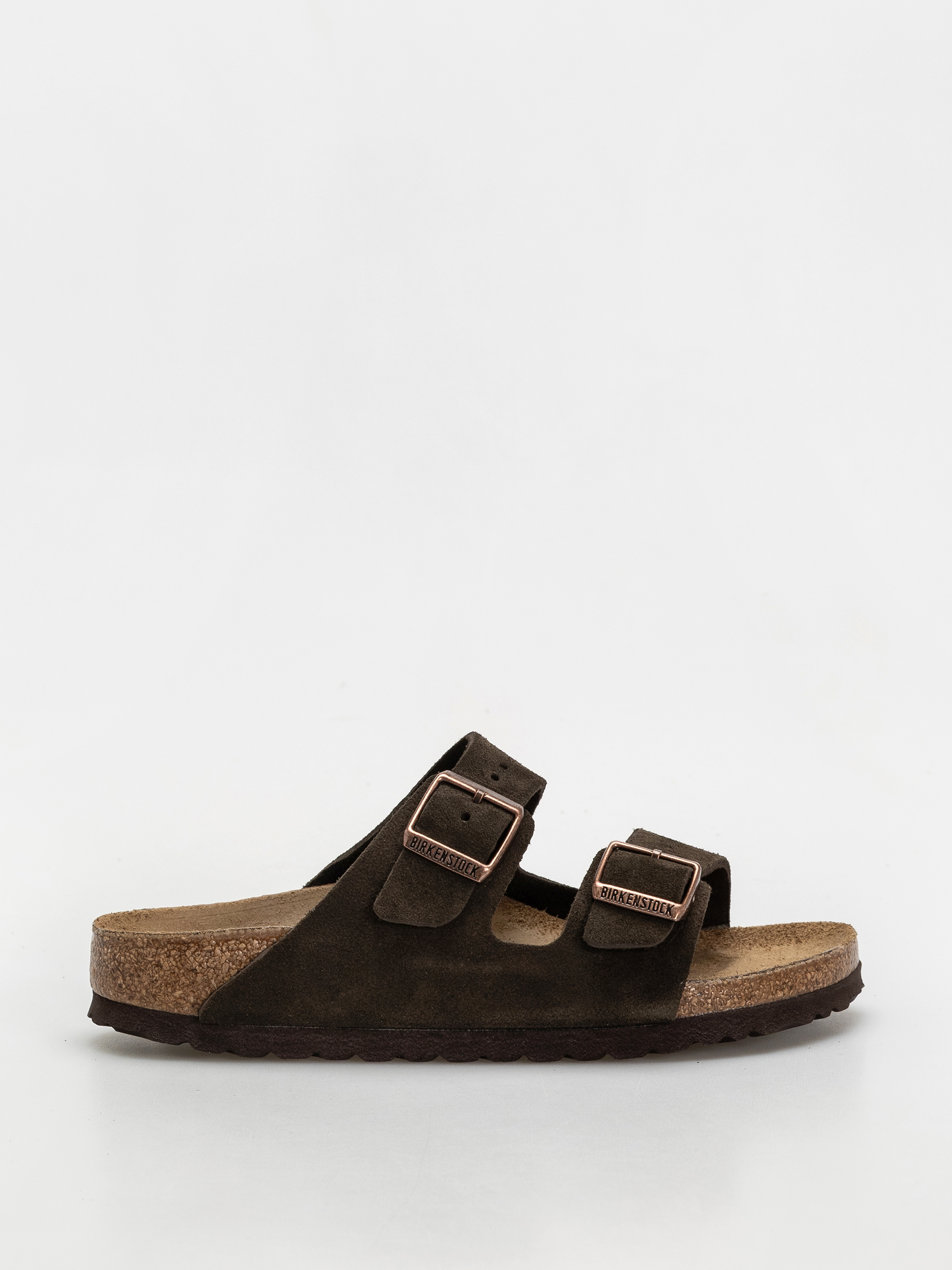 Birkenstock Arizona Suede Leather Narrow Wmn Flip-flops (mocca)