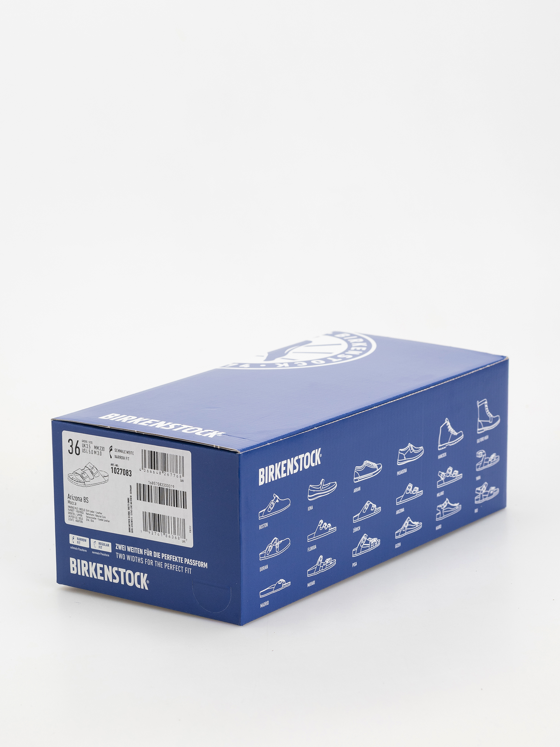 Birkenstock Arizona Suede Leather Narrow Wmn Flip-flops (mocca)