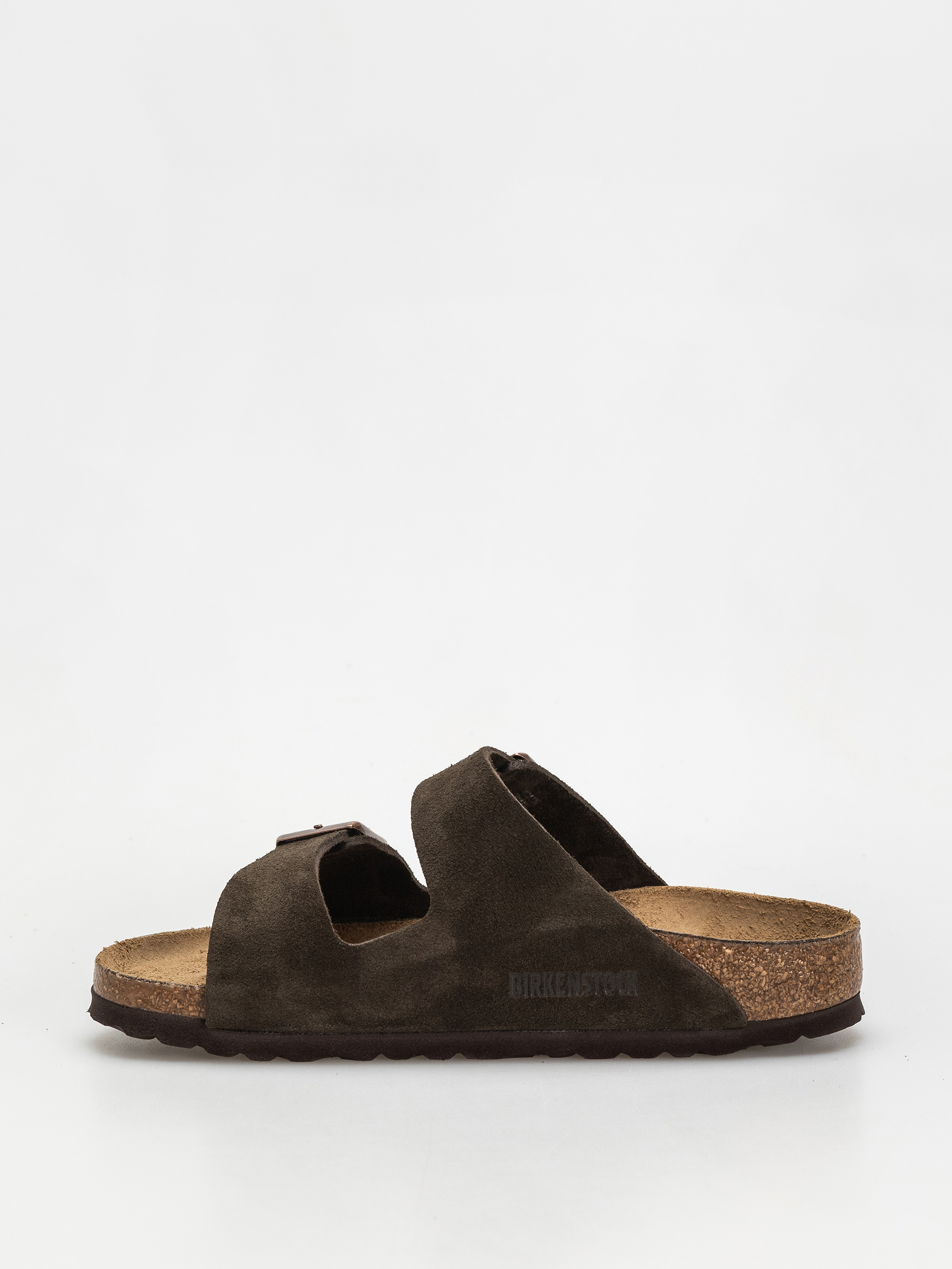 Birkenstock Arizona Suede Leather Narrow Wmn Flip Flops (mocca)