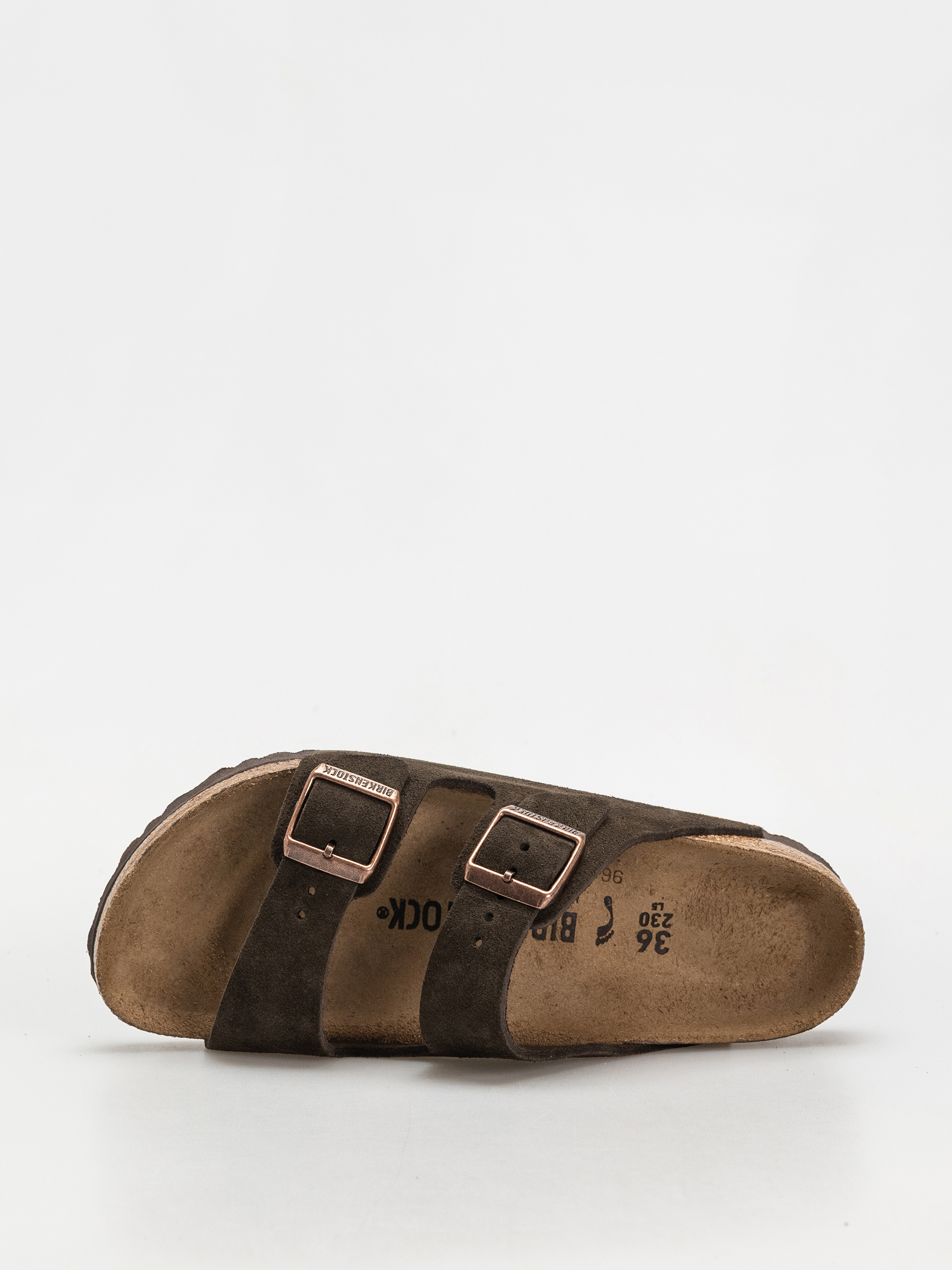Birkenstock Arizona Suede Leather Narrow Wmn Flip Flops (mocca)