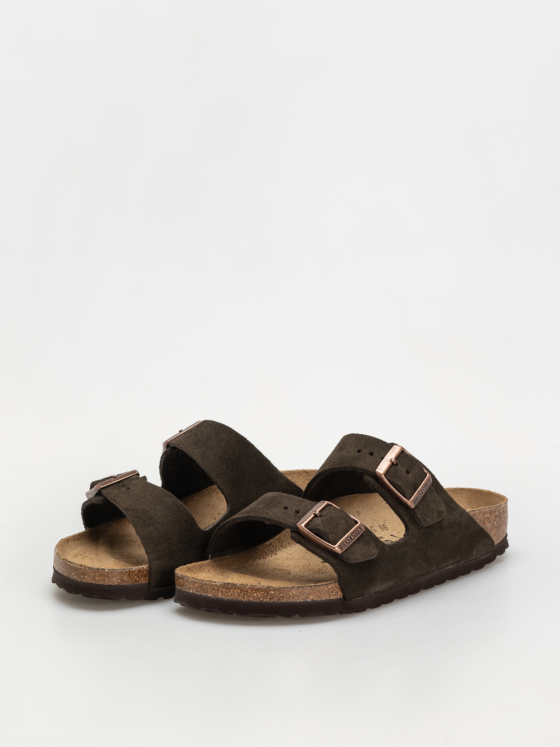 Birkenstock Arizona Suede Leather Narrow Wmn Flip-flops (mocca)