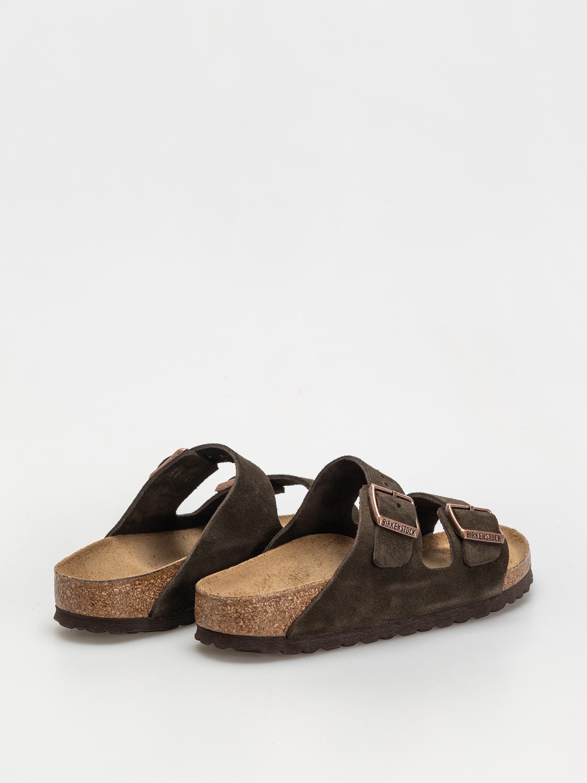 Birkenstock Arizona Suede Leather Narrow Wmn Flip Flops (mocca)