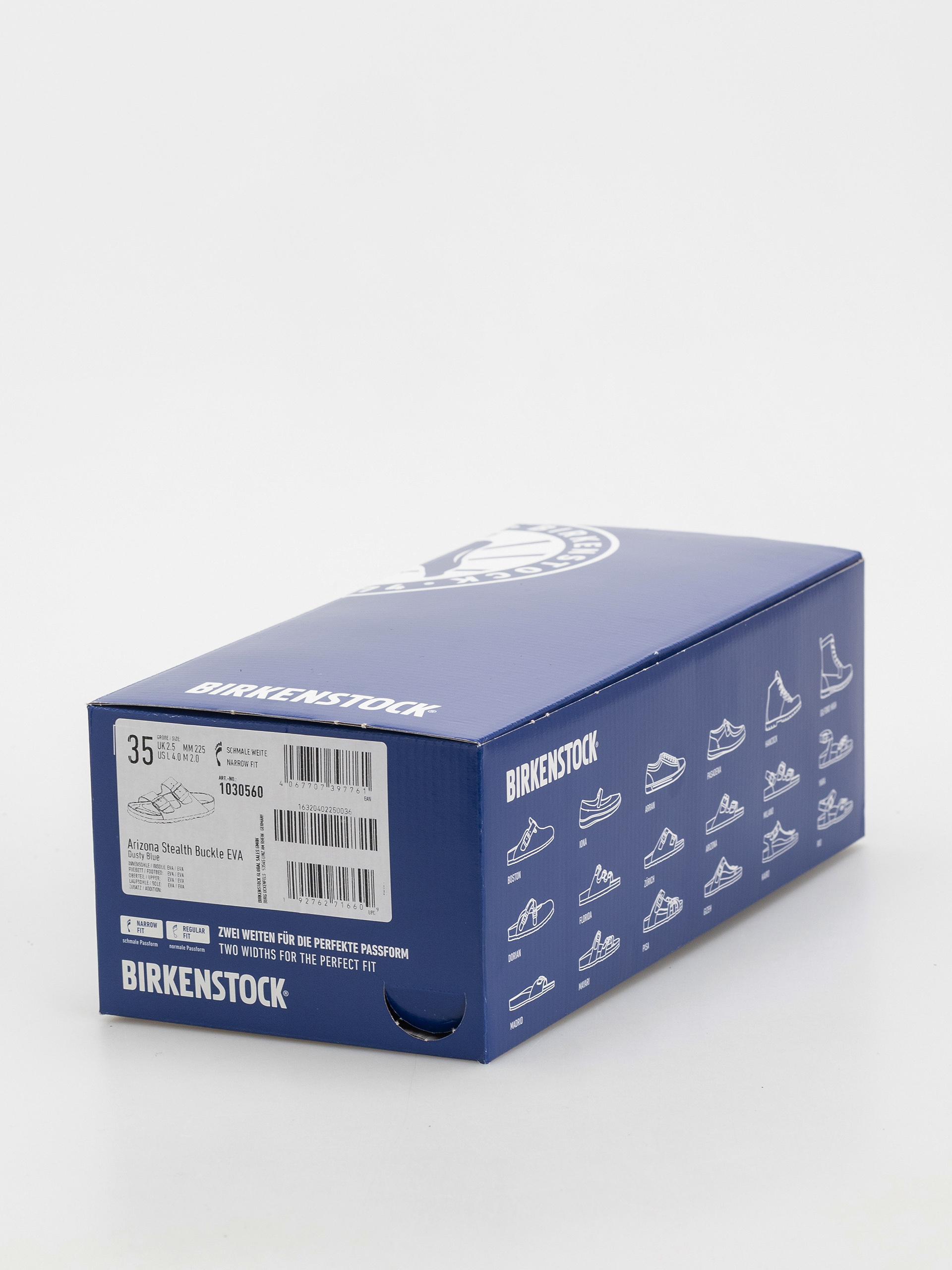 Birkenstock Arizona Stealth Buckle EVA Narrow Wmn Flip-flops (dusty blue)