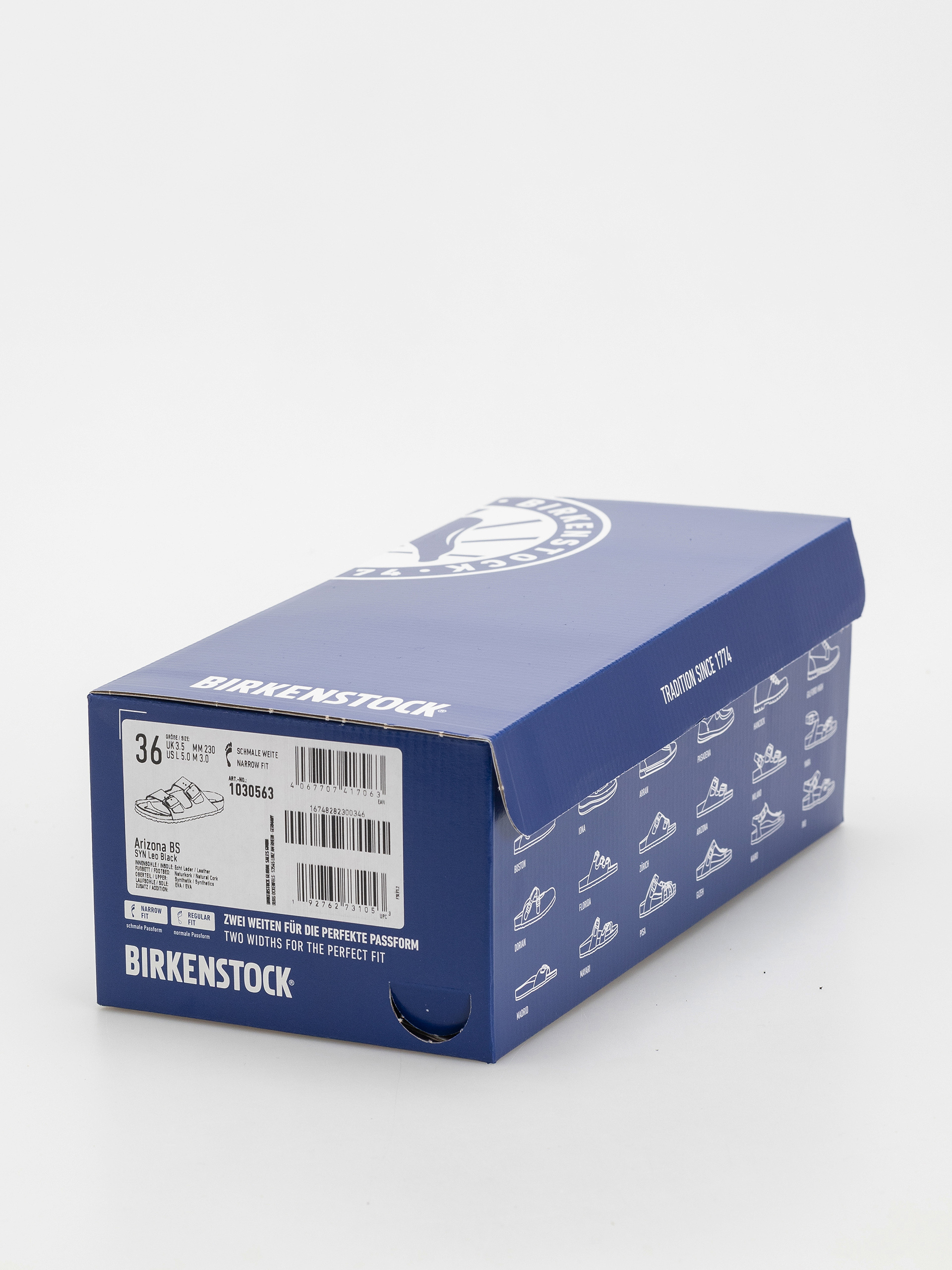 Birkenstock Arizona Synthetics Narrow Wmn Flip-flops (leo black)