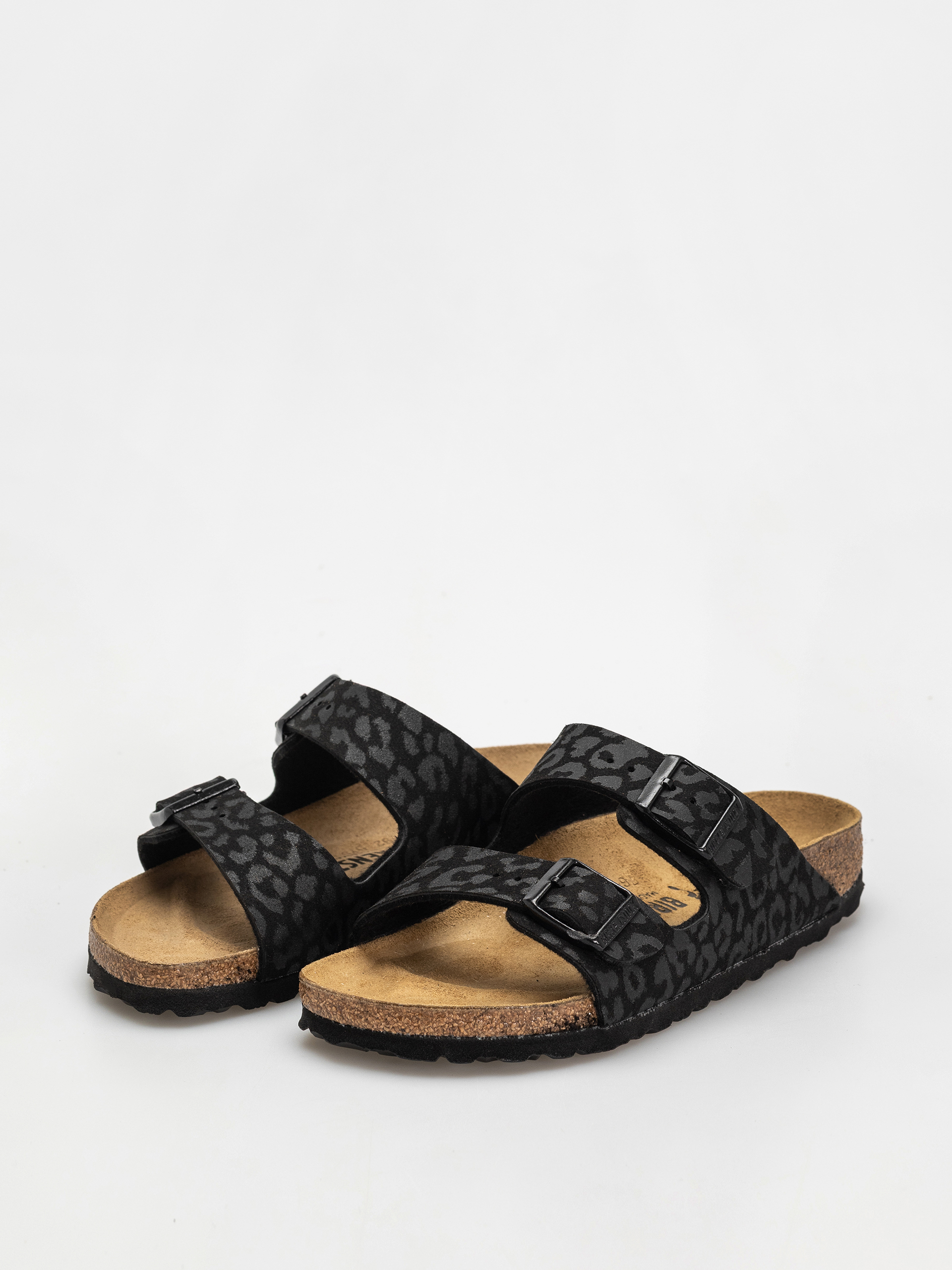 Birkenstock Arizona Synthetics Narrow Wmn Flip Flops (leo black)