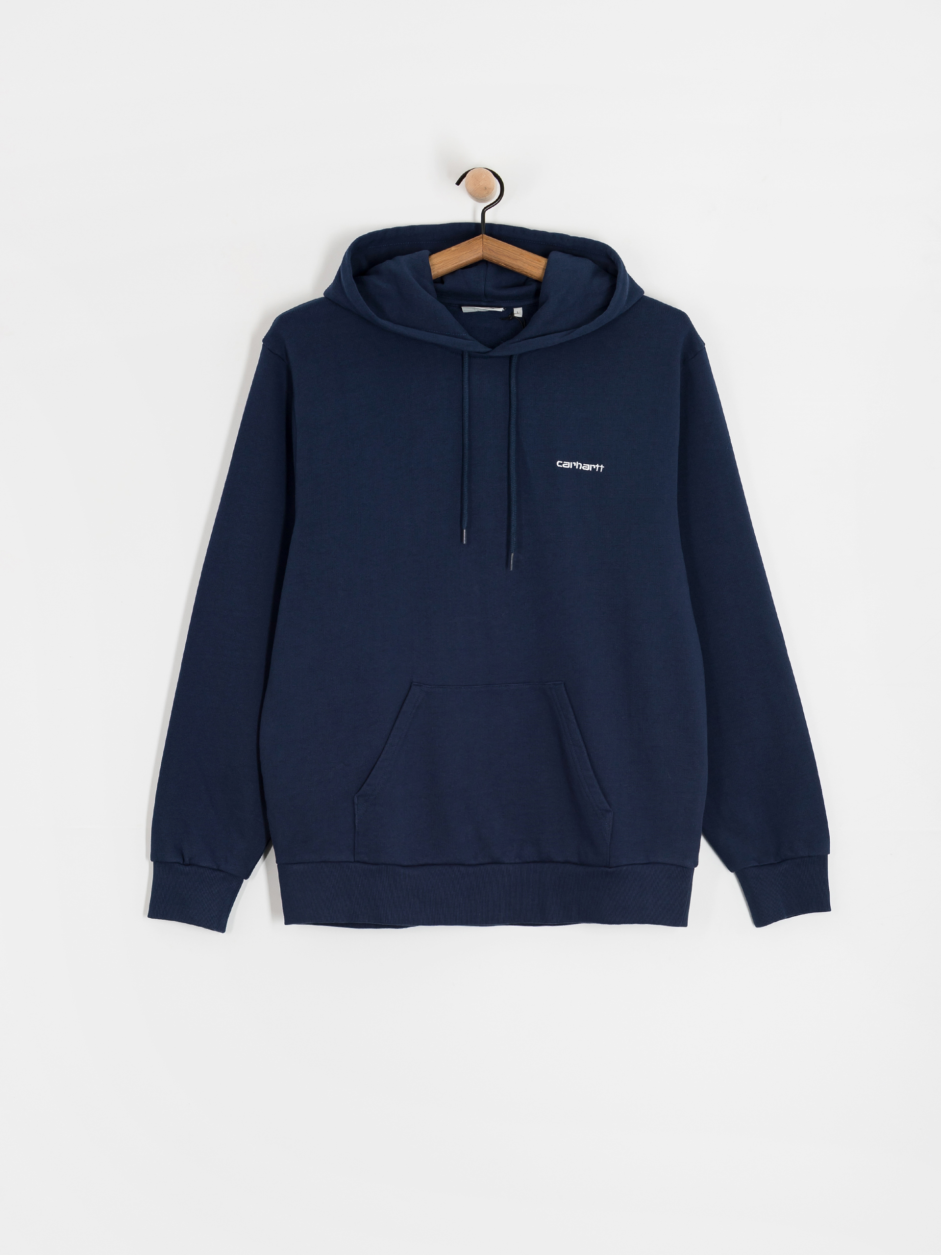 【ストリート好き必見】Carhartt WIP Front Script Logo Hoodie Carhartt WIP Hooded American Script Sweatshirt, Deep Lagoon